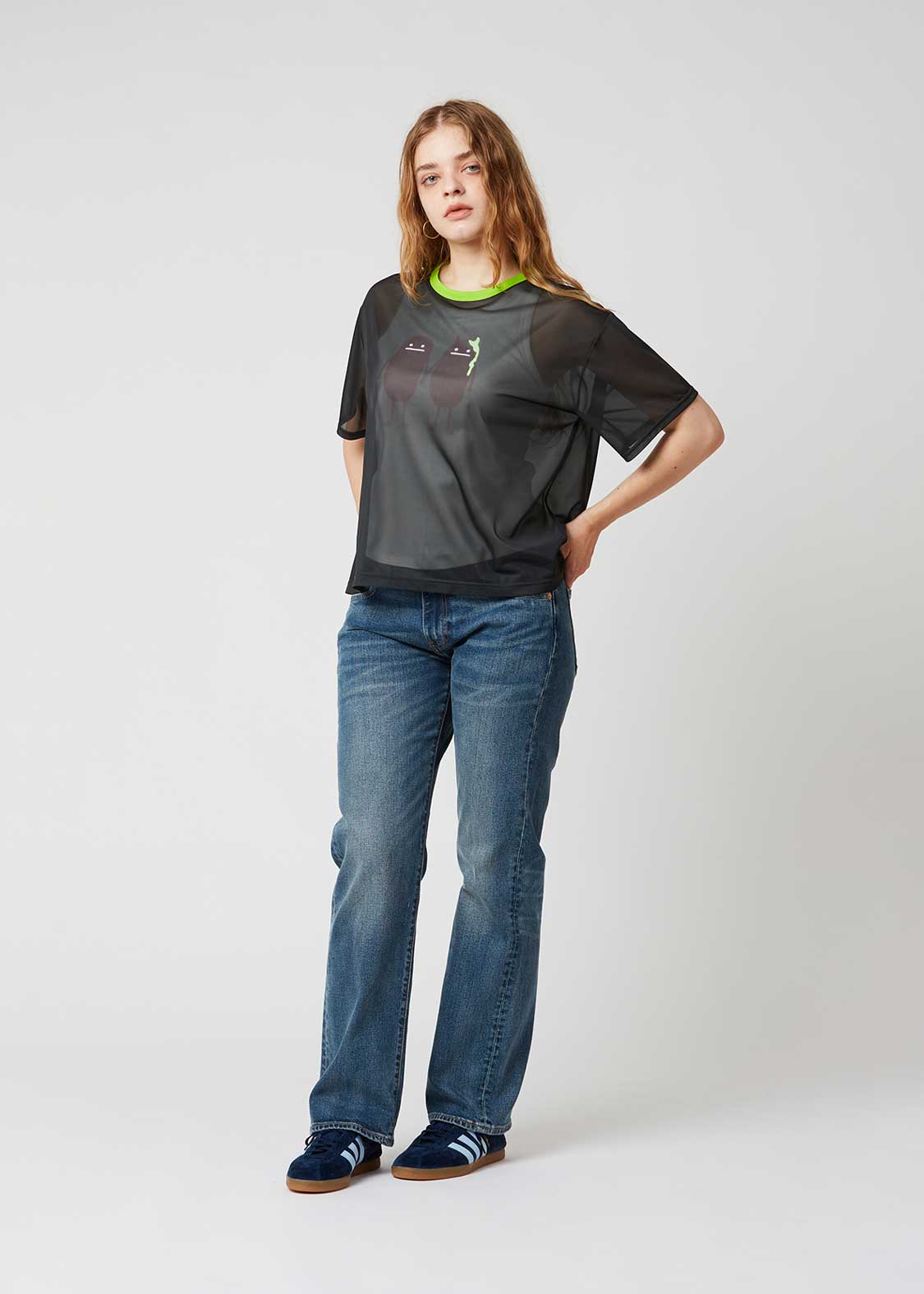 Beautiful Shadow Creatures | Sheer Trim T-Shirt - Image 8