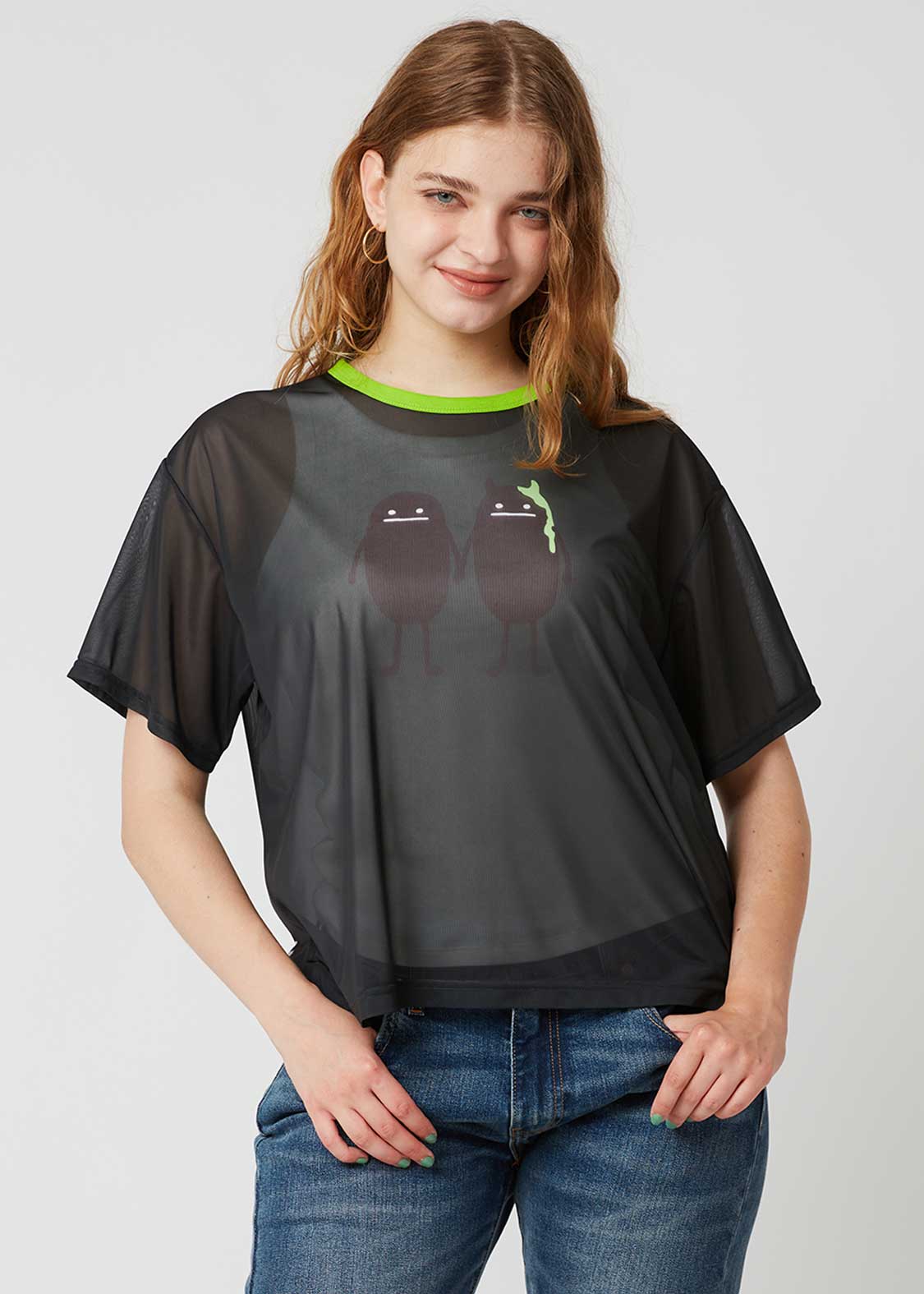 Beautiful Shadow Creatures | Sheer Trim T-Shirt - Image 9