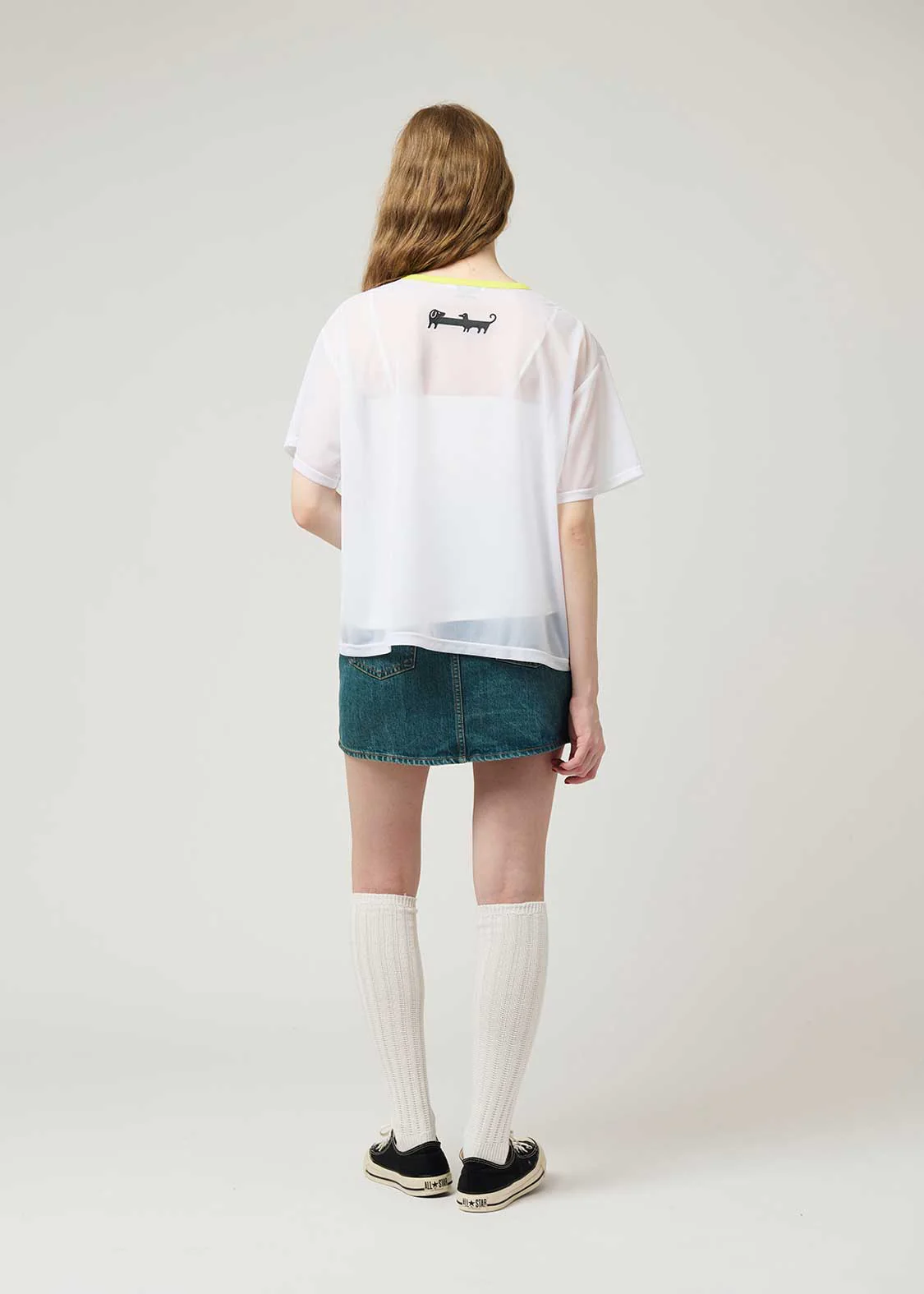 Half Sleeve Sheer Tee (Nagasugiru Inu Tomodachi from Another World) - Image 10