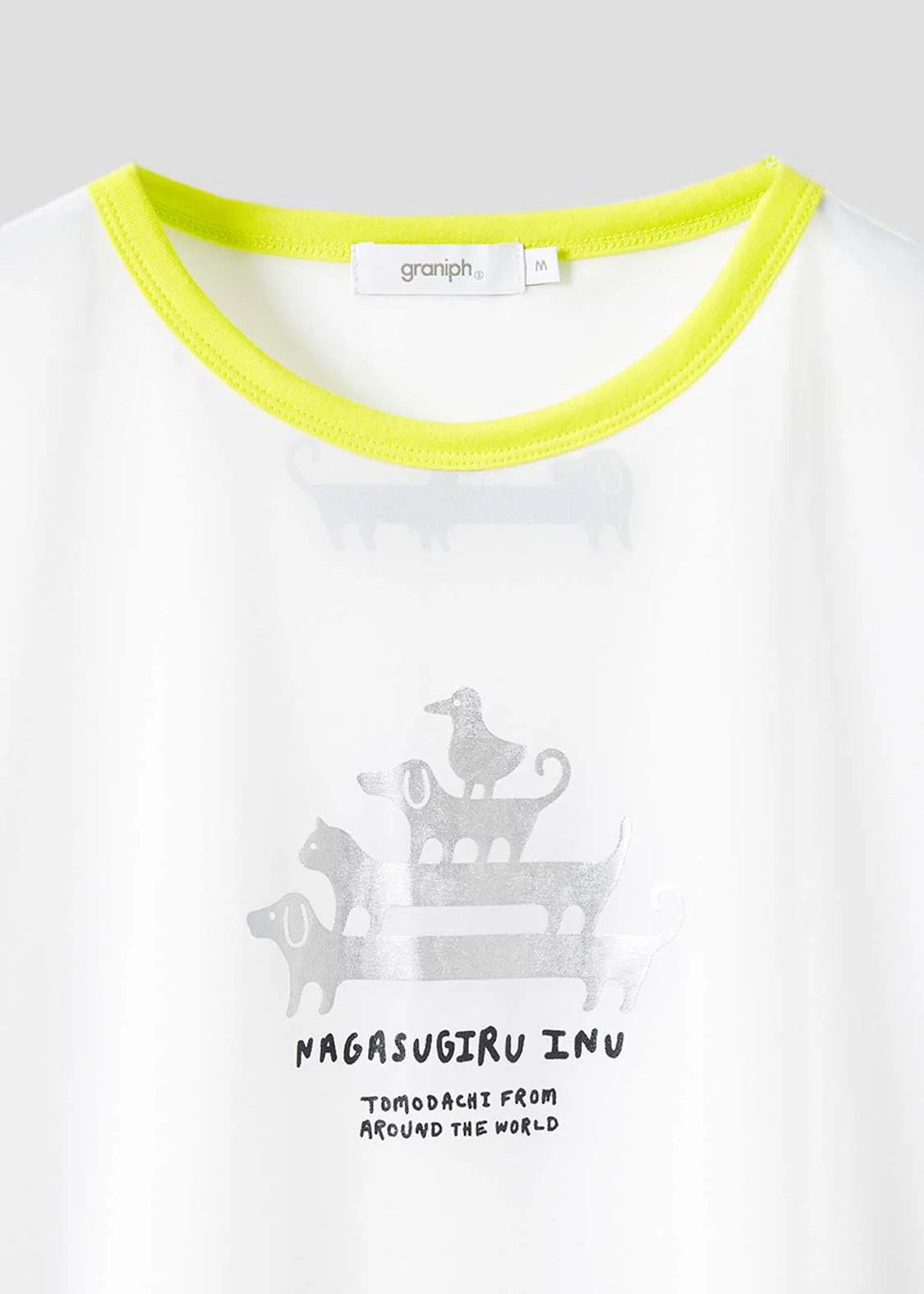 Half Sleeve Sheer Tee (Nagasugiru Inu Tomodachi from Another World) - Image 3