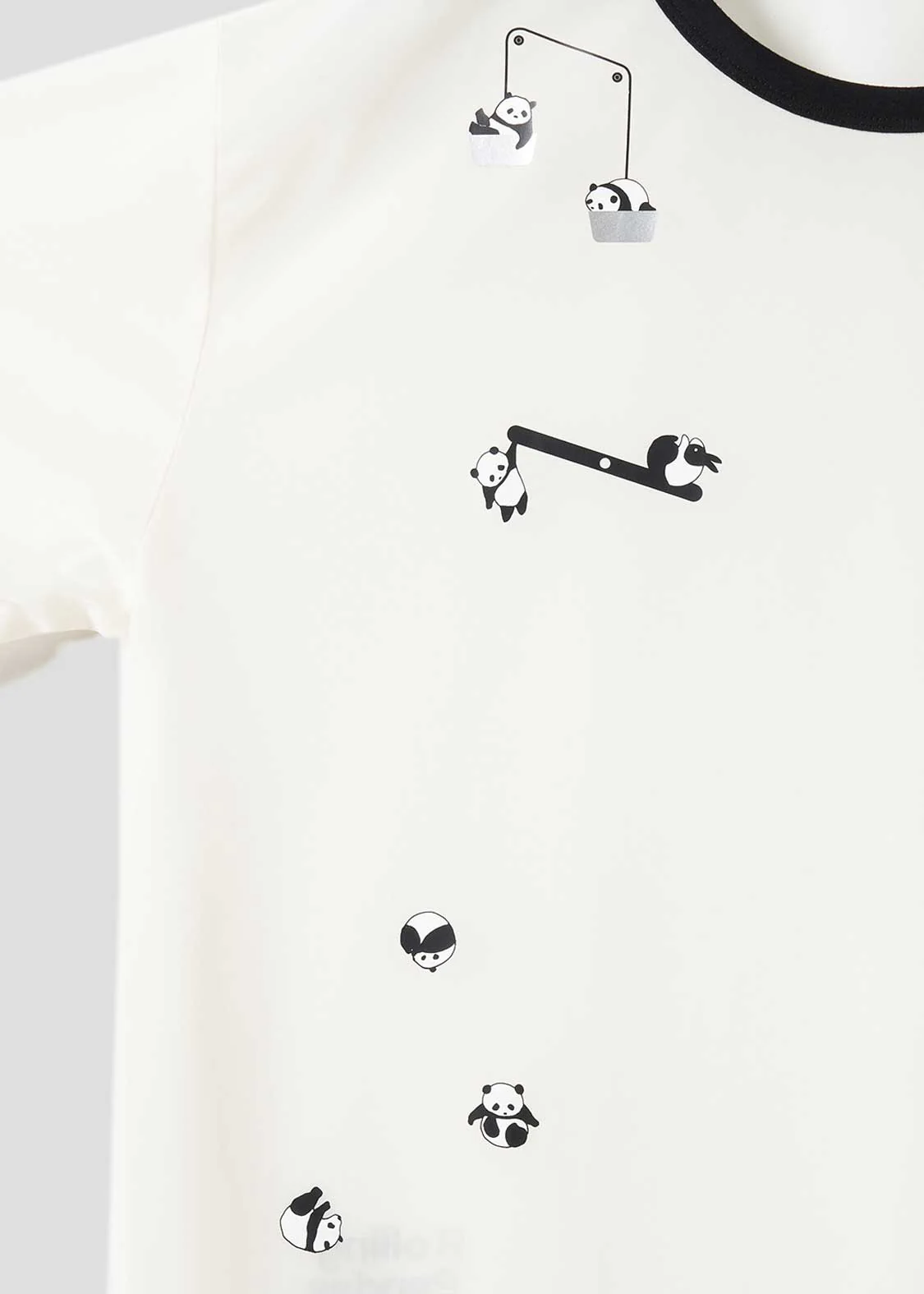 Half Sleeve Sheer Tee (Rolling Pandas Factory) - Image 3