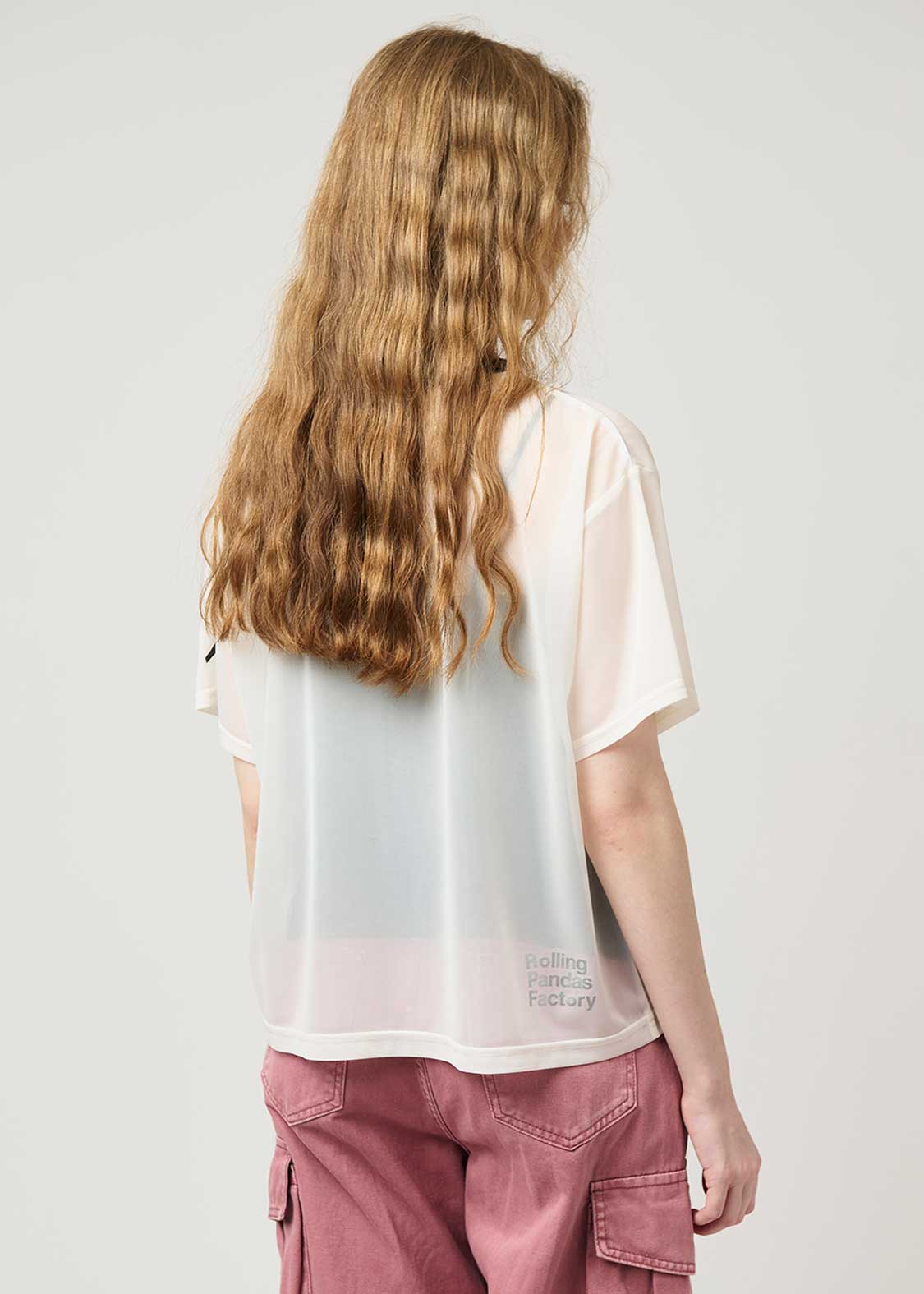 Half Sleeve Sheer Tee (Rolling Pandas Factory) - Image 7