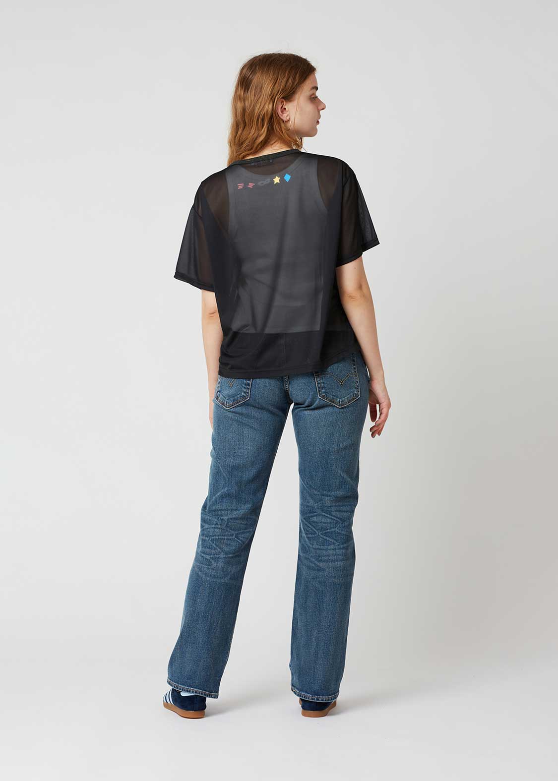 The Four Cats Face | Sheer Trim T-Shirt - Image 10