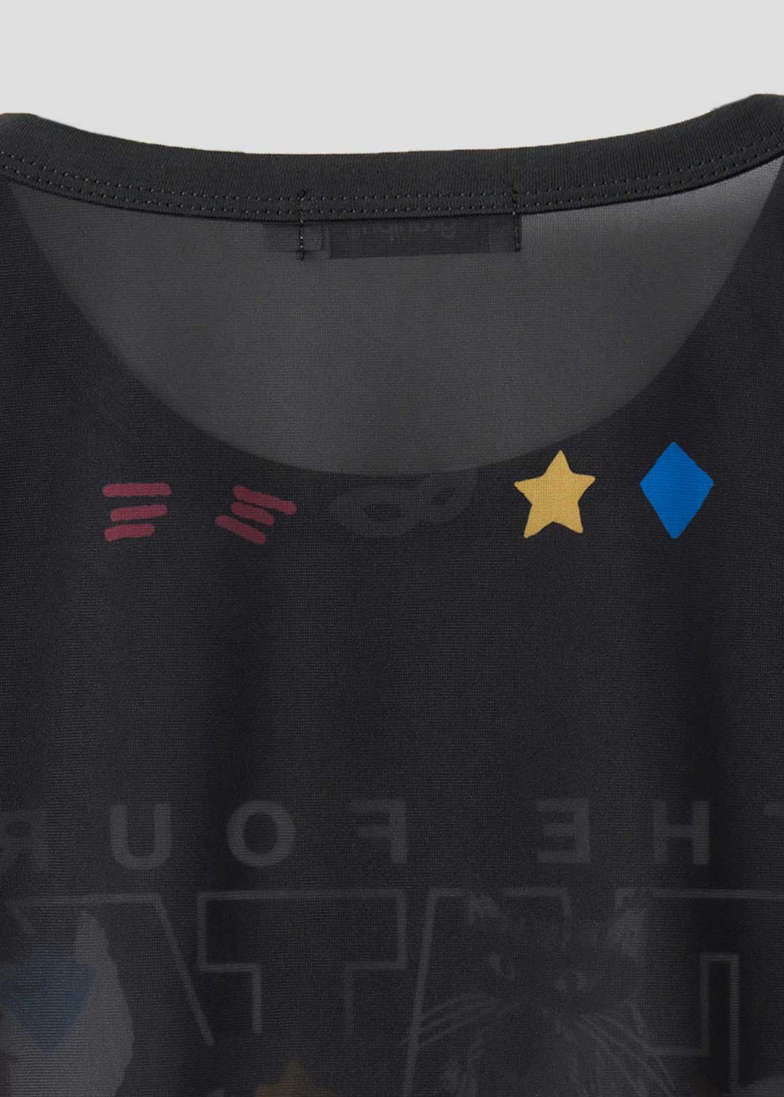 The Four Cats Face | Sheer Trim T-Shirt - Image 5