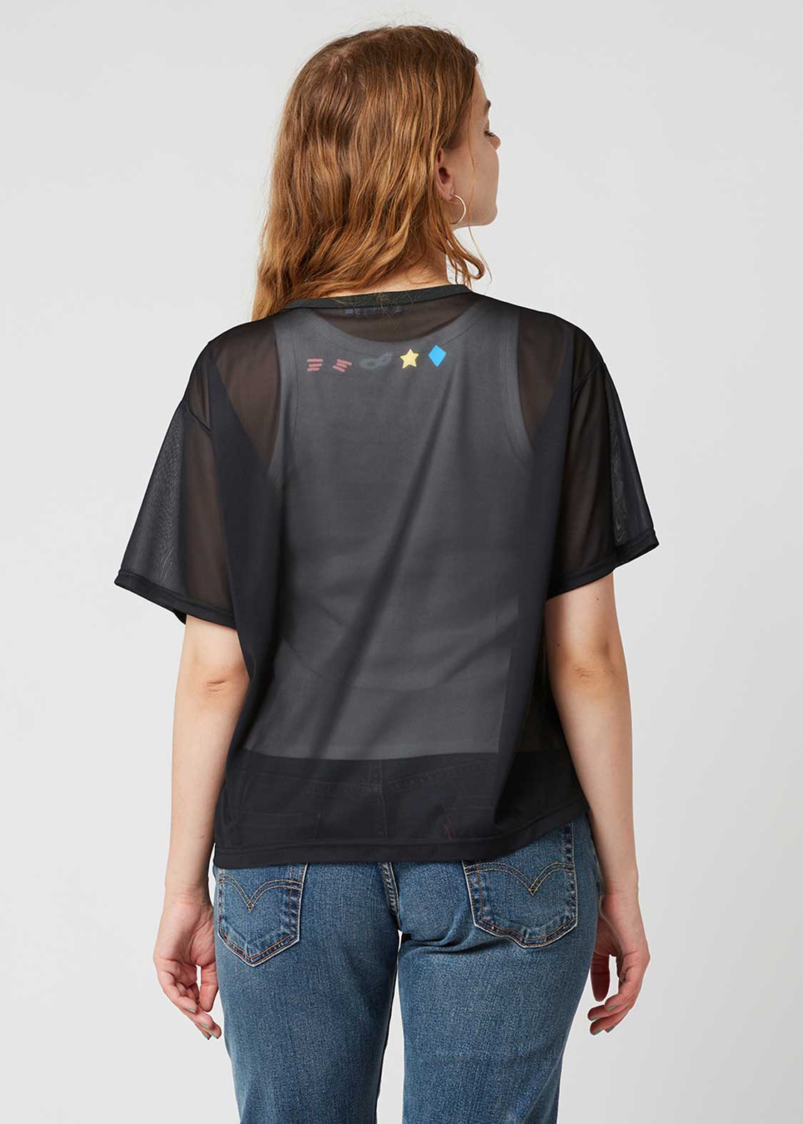 The Four Cats Face | Sheer Trim T-Shirt - Image 7