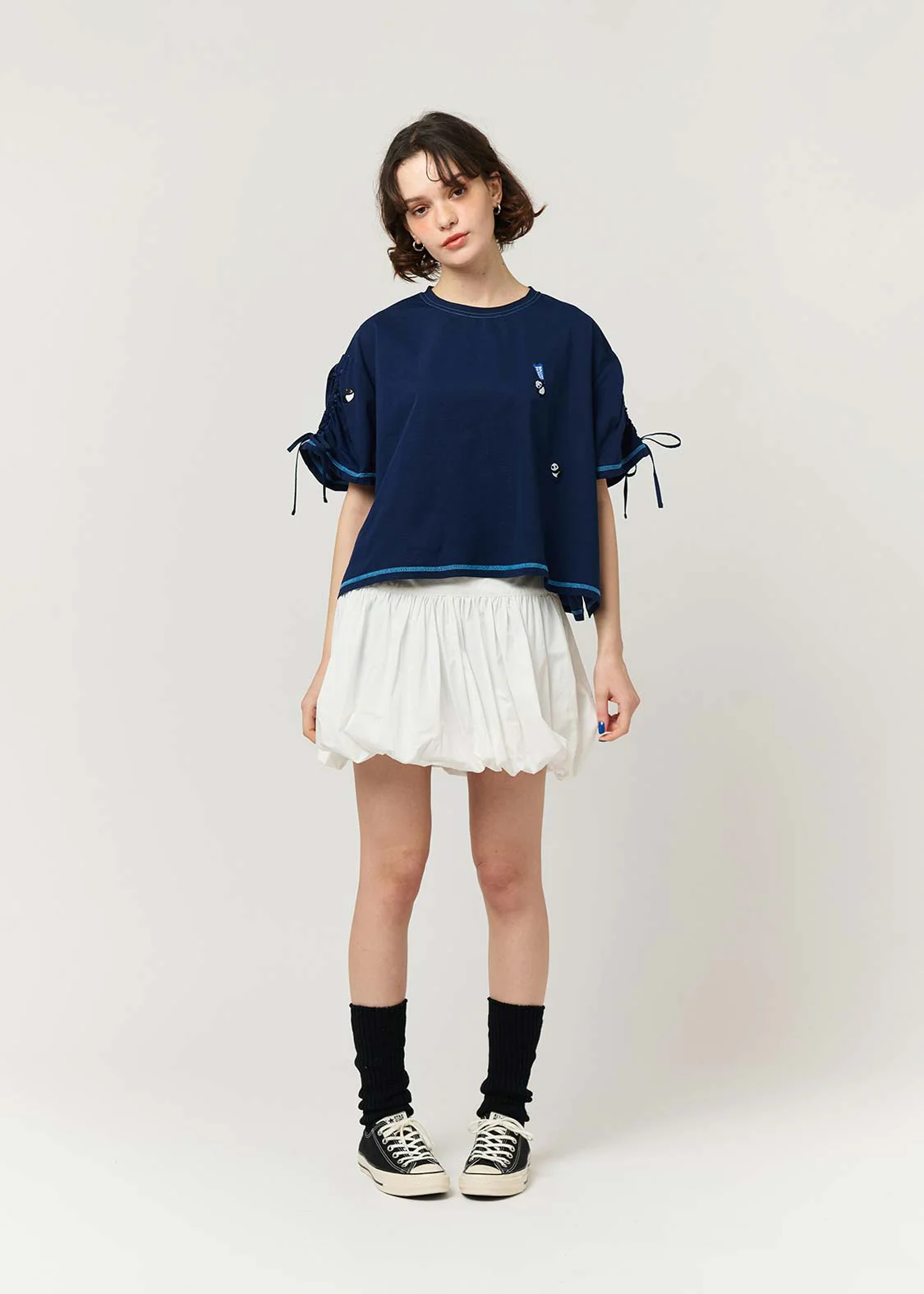 Gather Sleeve Tops (Rolling Pandas Pennant) - Image 8