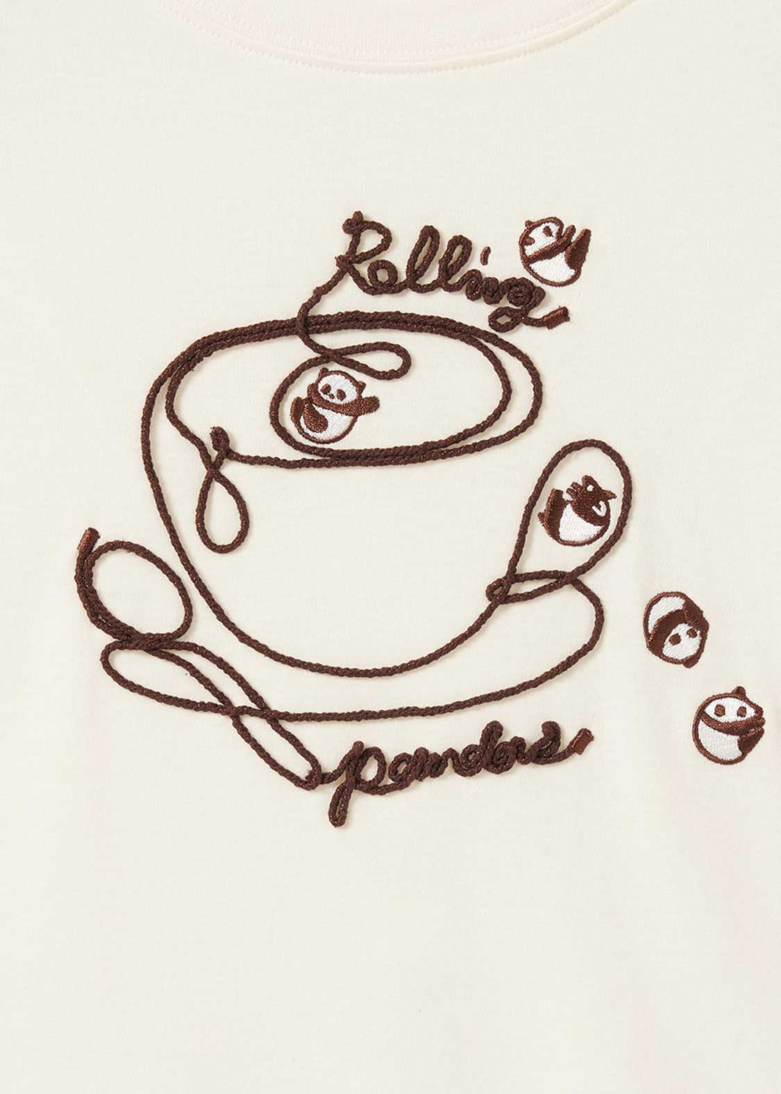 Rolling Pandas Tee | Roll-Up T-Shirt - Image 3