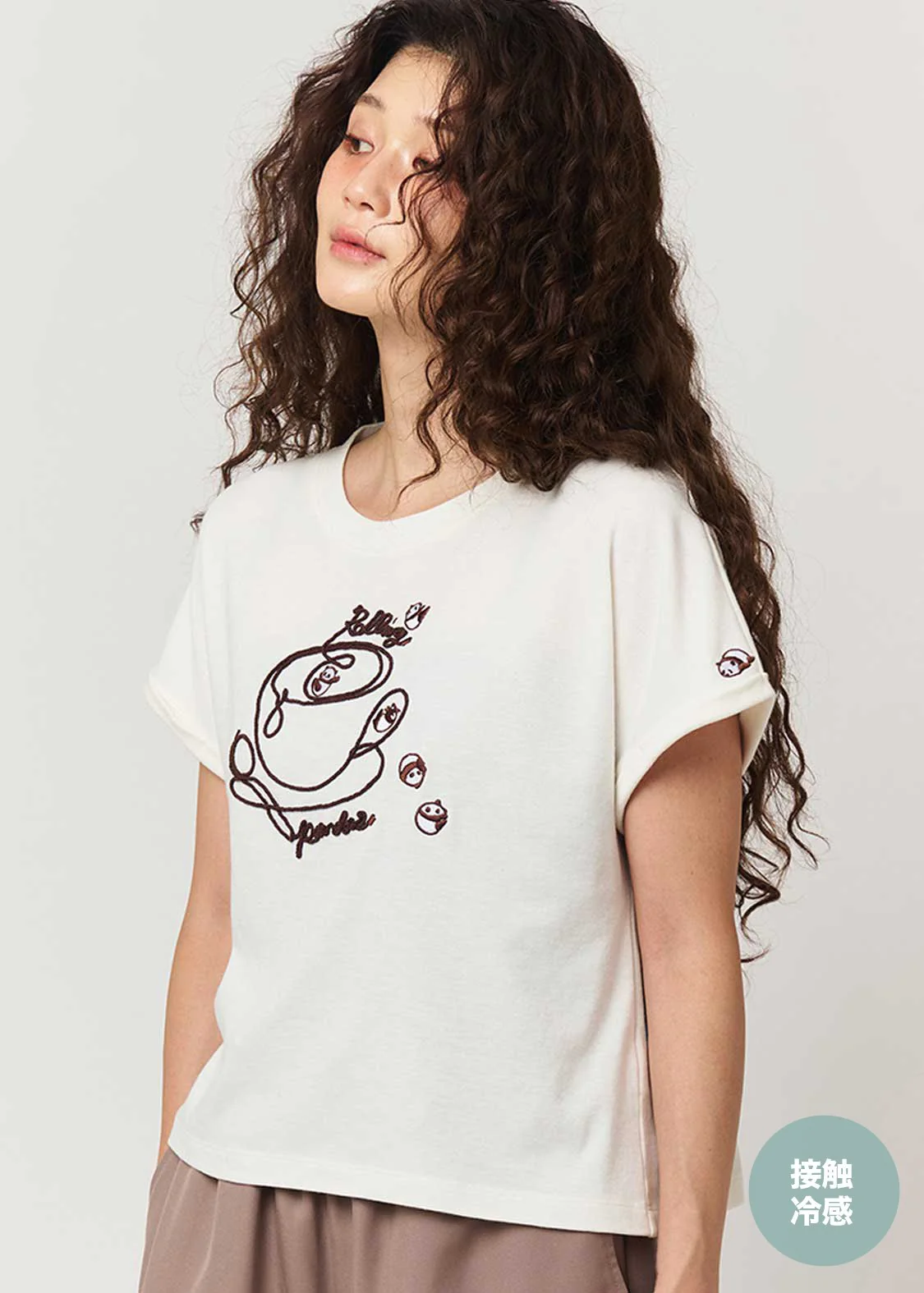 Rolling Pandas Tee | Roll-Up T-Shirt - Image 9