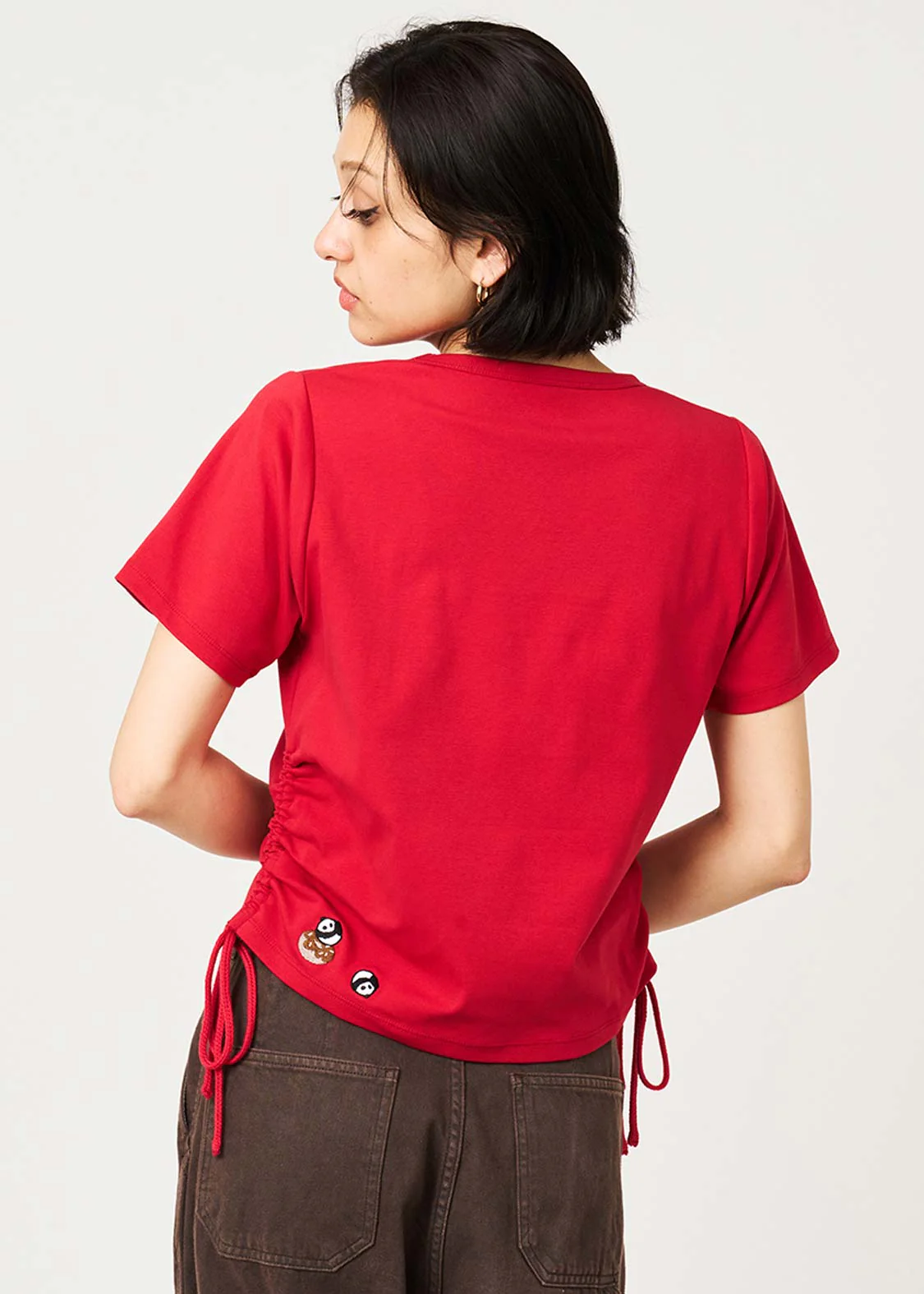 Rolling Panda'S Donuts | Drawstring Compact T-Shirt - Image 7