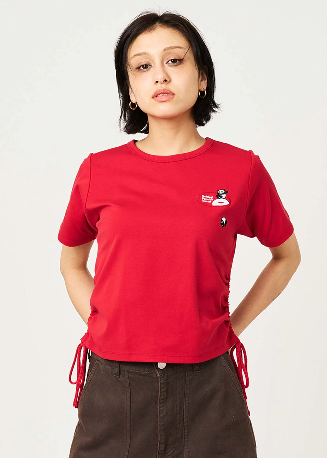 Rolling Panda'S Donuts | Drawstring Compact T-Shirt - Image 9