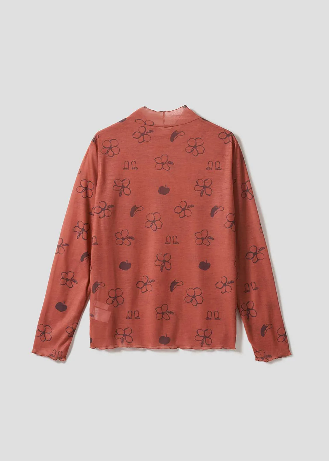 Ikaku | Sheer Mock Neck Top - Image 2