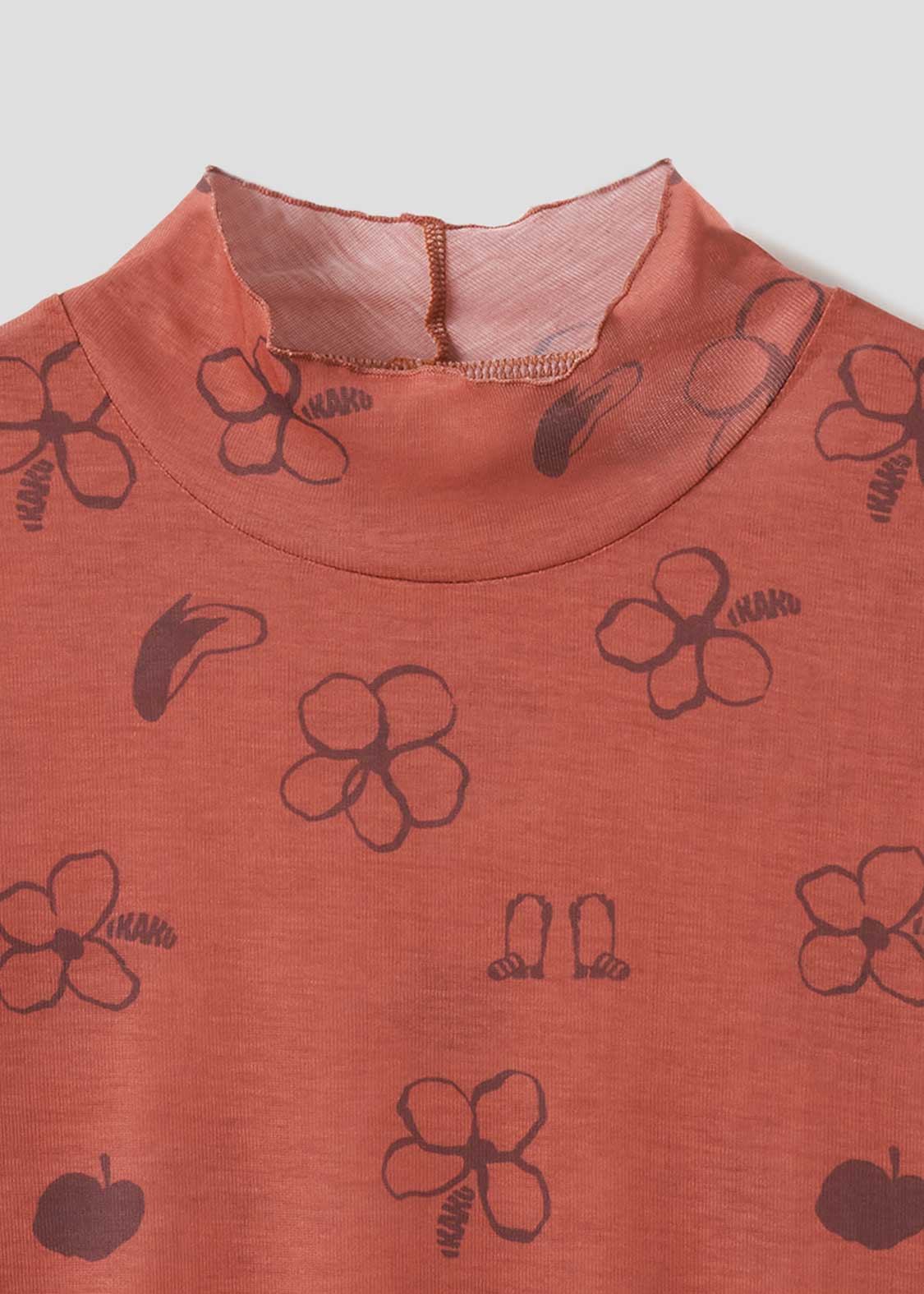 Ikaku | Sheer Mock Neck Top - Image 3