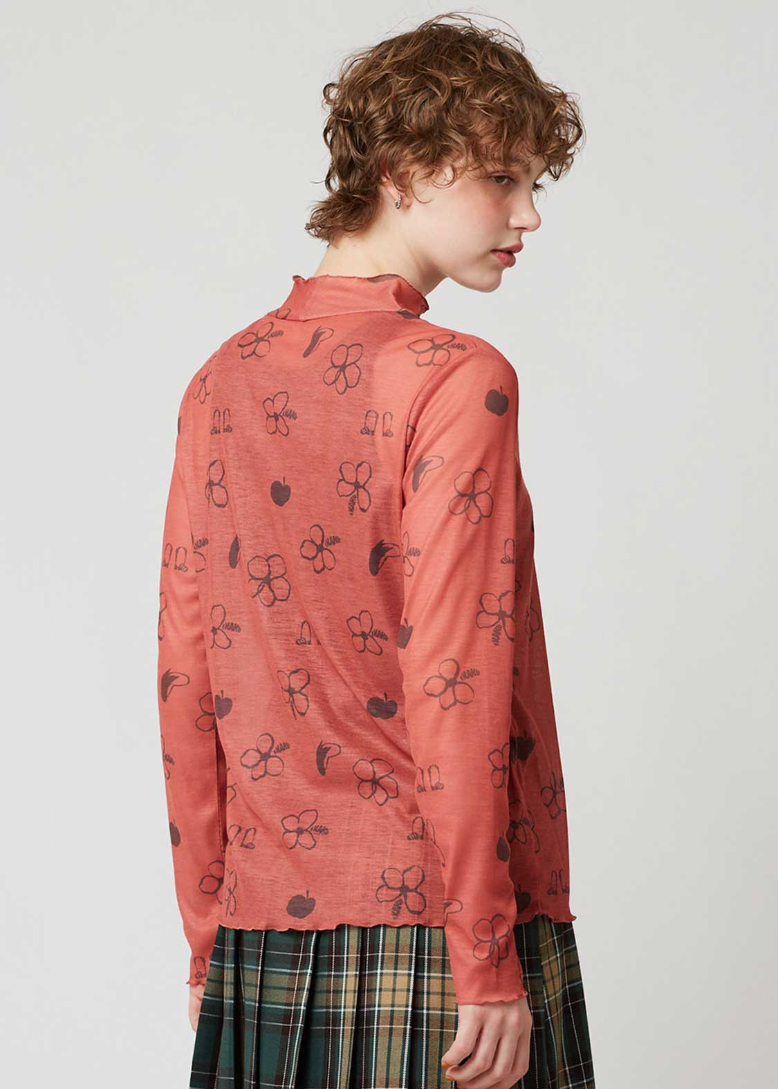 Ikaku | Sheer Mock Neck Top - Image 7
