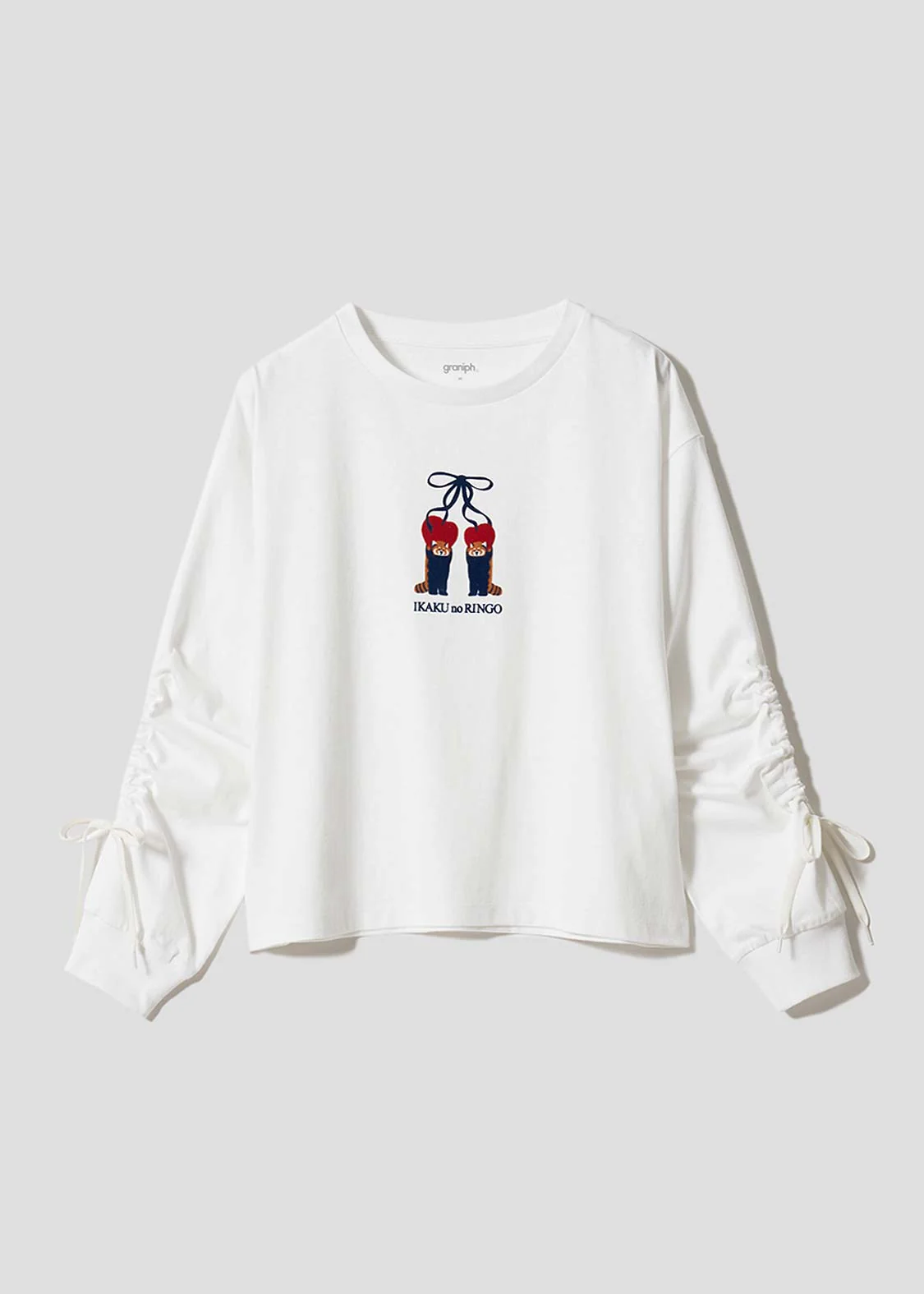 Ikaku Noringo | Gathered Sleeve Long Sleeve T-Shirt