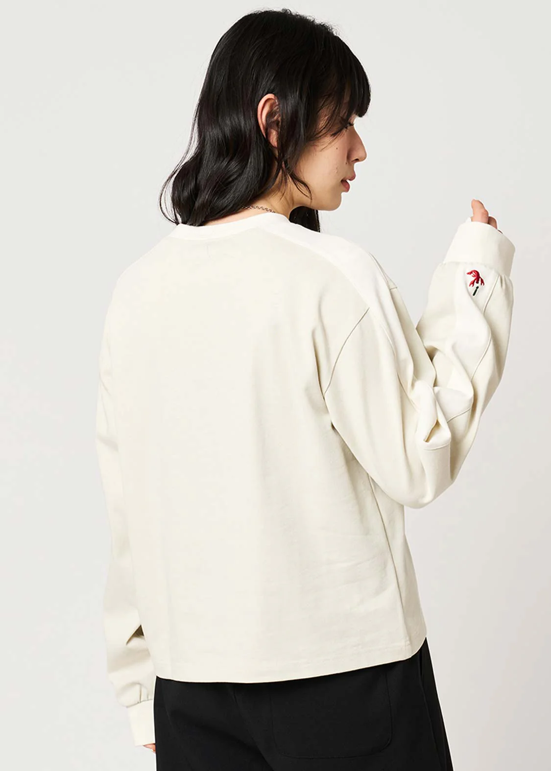 Ikaku Bikkuri Hatena | Striped Long Sleeve T-Shirt - Image 7