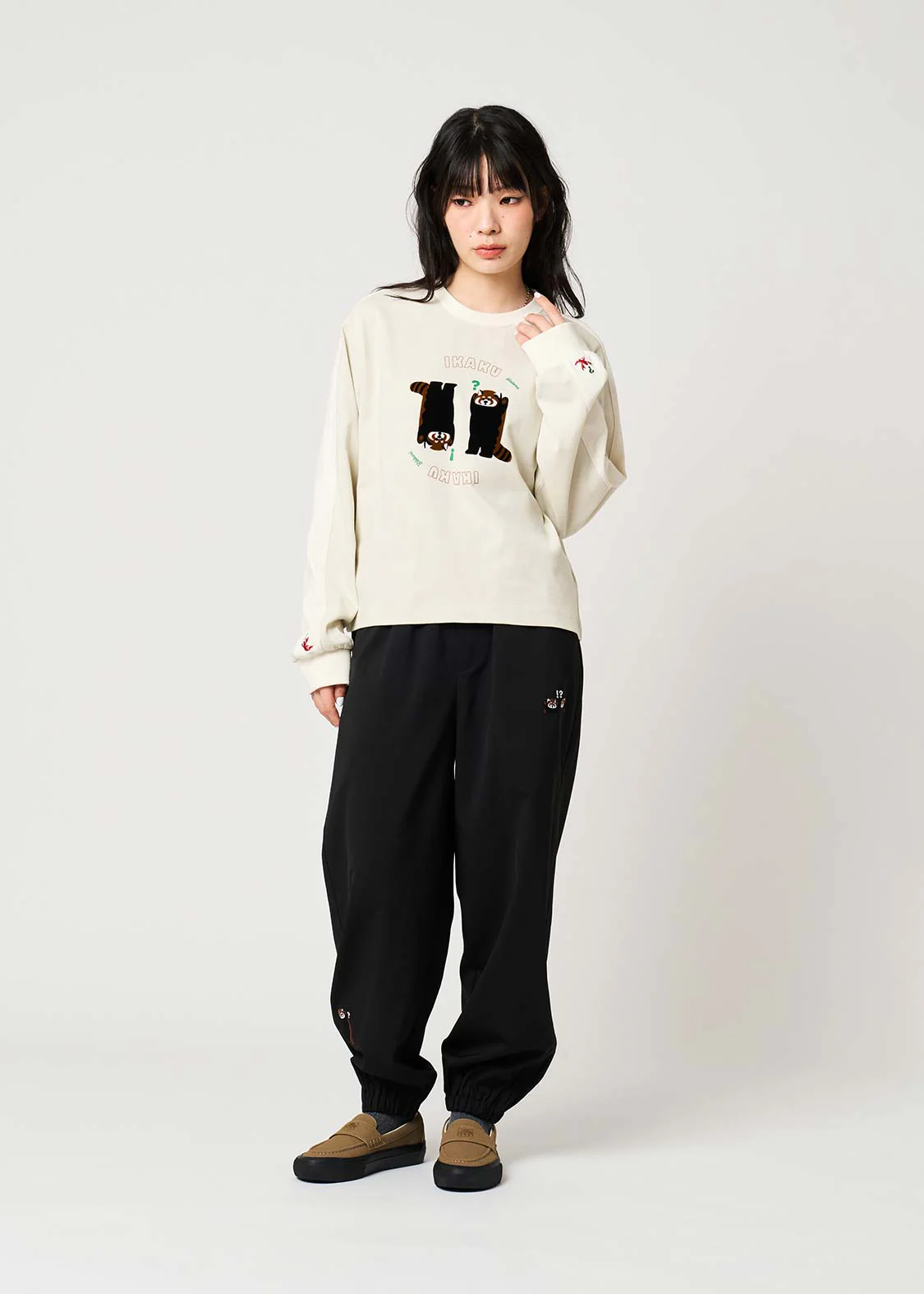 Ikaku Bikkuri Hatena | Striped Long Sleeve T-Shirt - Image 8
