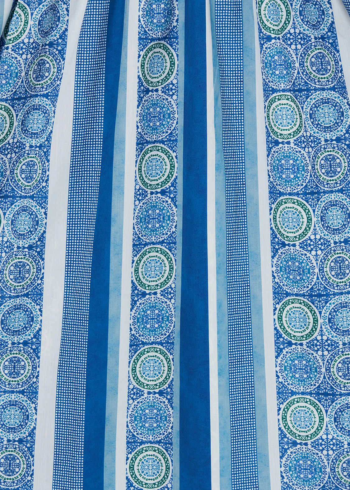 Multi Pattern Short Sleeve Shirt One-Piece (Nostalgic Pottery) - Image 5