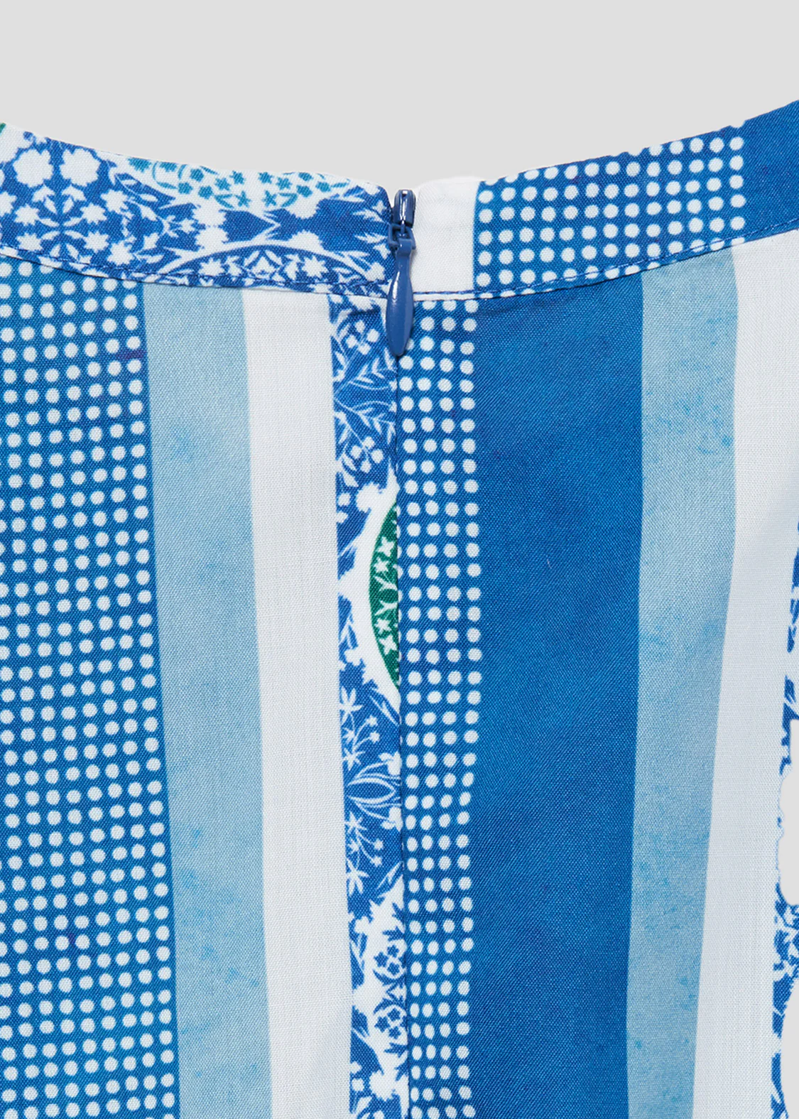 Multi Pattern Short Sleeve Shirt One-Piece (Nostalgic Pottery) - Image 6