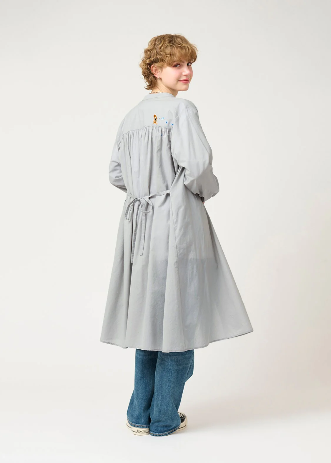 Stand collar Long Sleeve Shirt One-Piece (Beautiful Shadow Family) - Image 2