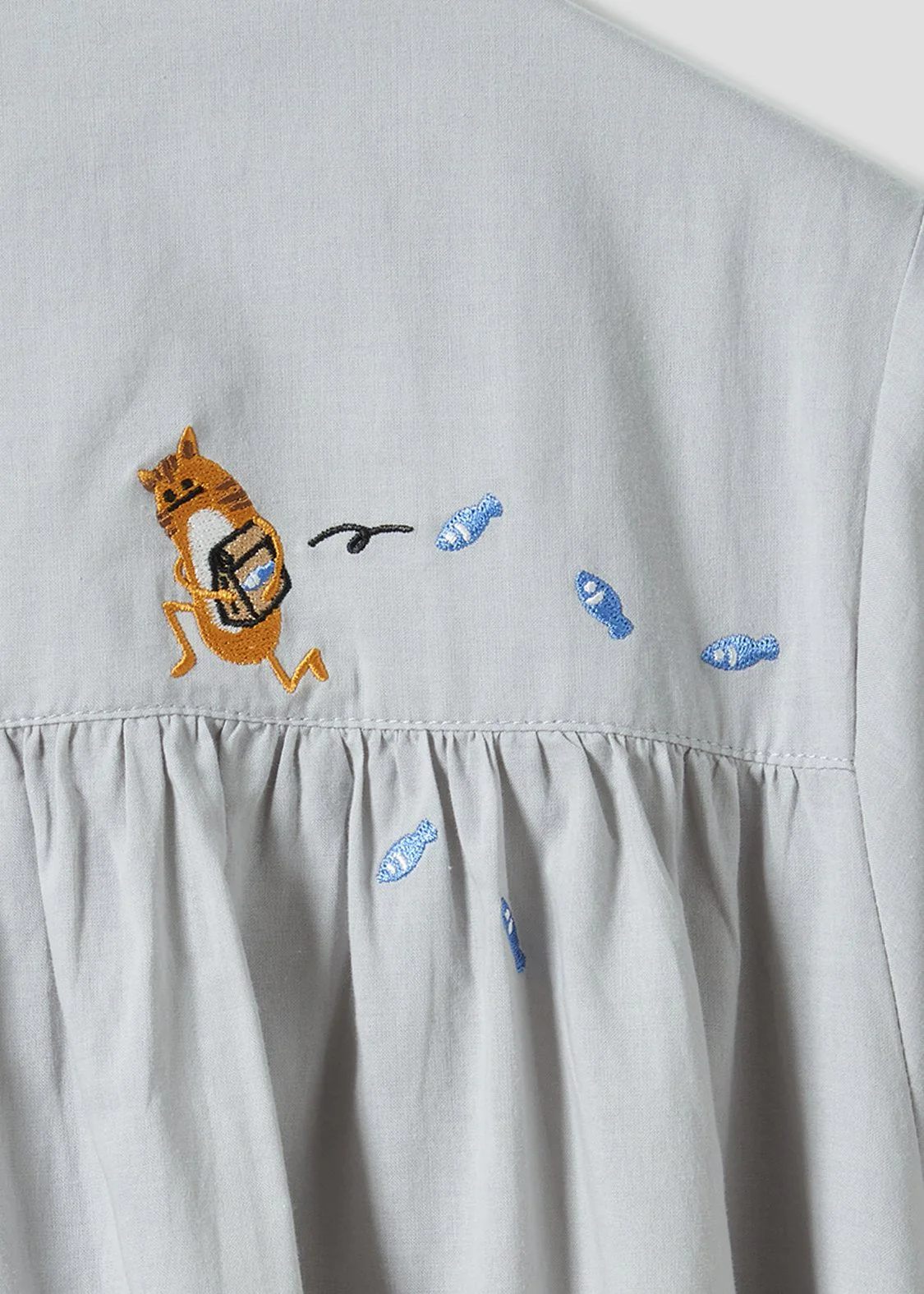 Stand collar Long Sleeve Shirt One-Piece (Beautiful Shadow Family) - Image 6