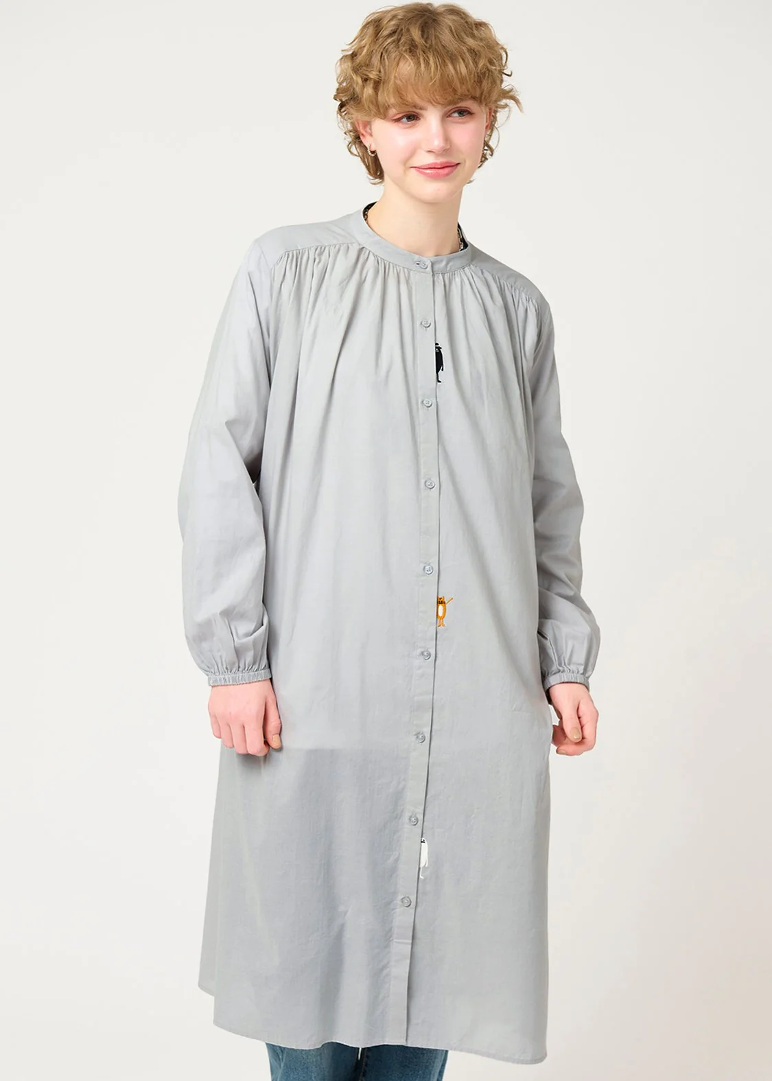 Stand collar Long Sleeve Shirt One-Piece (Beautiful Shadow Family) - Image 8