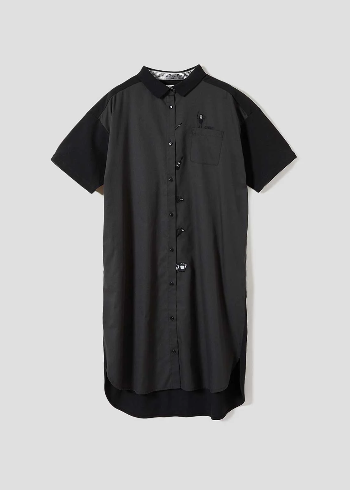 Pique Combi Short Sleeve One-Piece (Beautiful Shadow Orchestra)