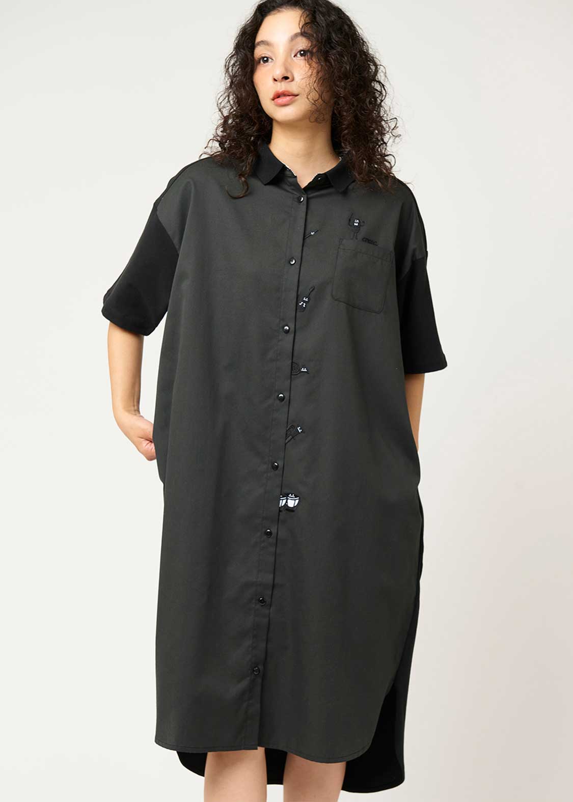 Pique Combi Short Sleeve One-Piece (Beautiful Shadow Orchestra) - Image 7
