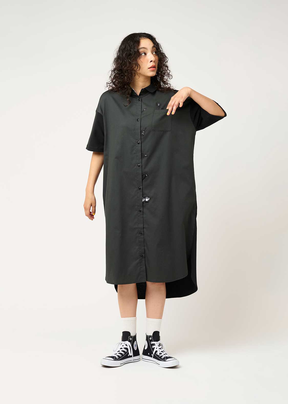 Pique Combi Short Sleeve One-Piece (Beautiful Shadow Orchestra) - Image 9