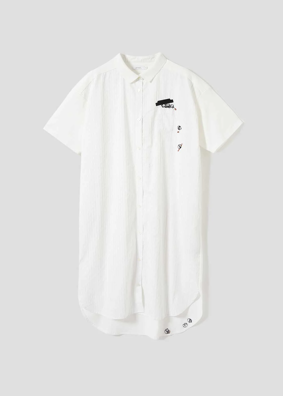 Pique Combi Short Sleeve One-Piece (Rolling Pandas Cafe)
