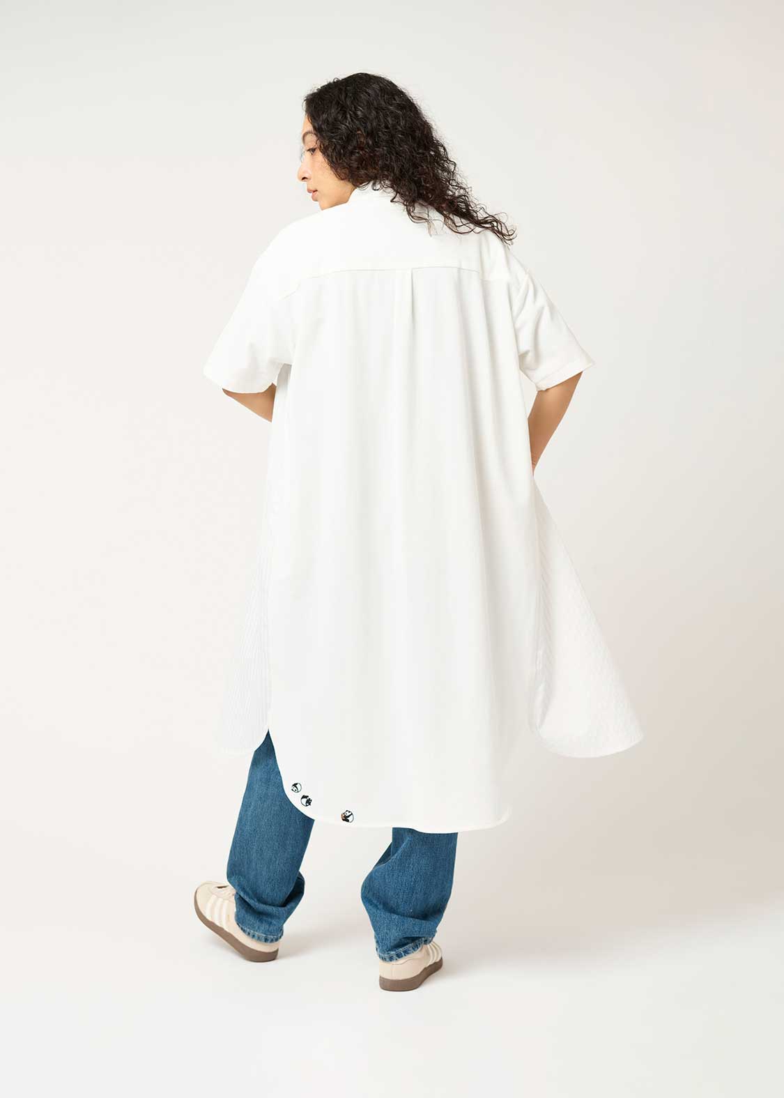 Pique Combi Short Sleeve One-Piece (Rolling Pandas Cafe) - Image 2