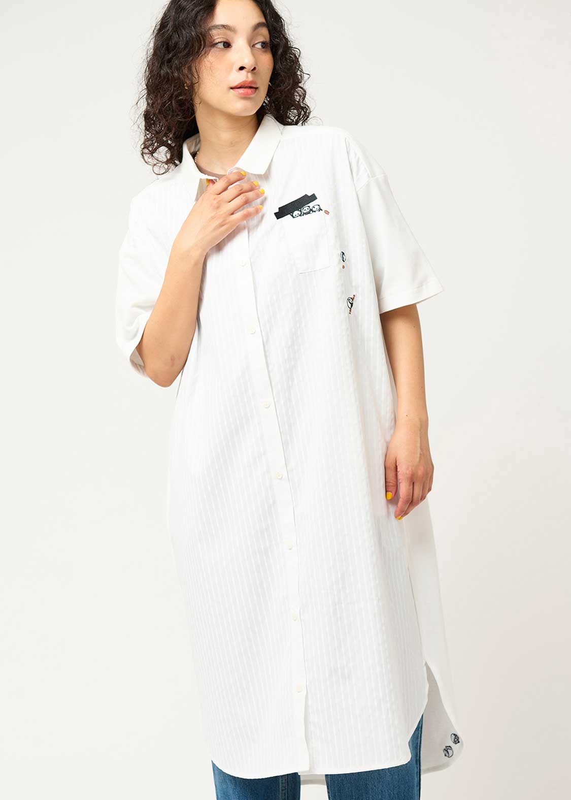 Pique Combi Short Sleeve One-Piece (Rolling Pandas Cafe) - Image 7
