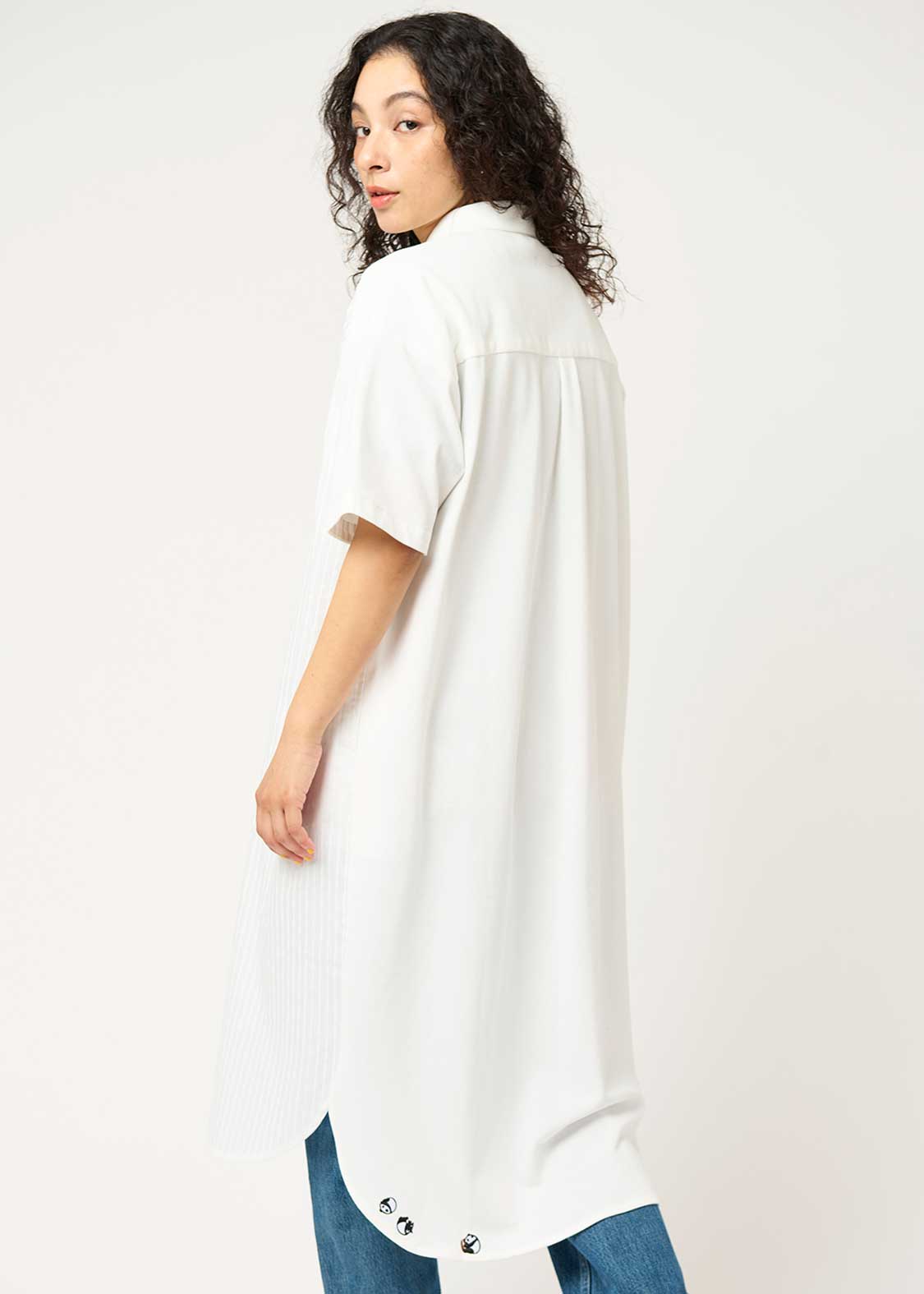 Pique Combi Short Sleeve One-Piece (Rolling Pandas Cafe) - Image 8