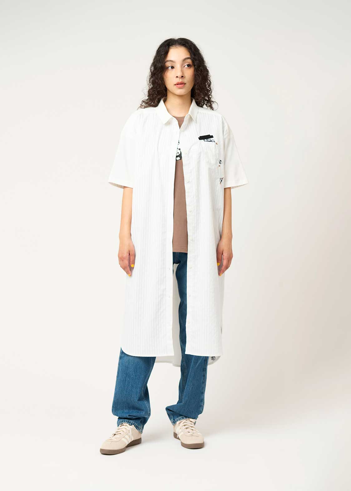 Pique Combi Short Sleeve One-Piece (Rolling Pandas Cafe) - Image 9