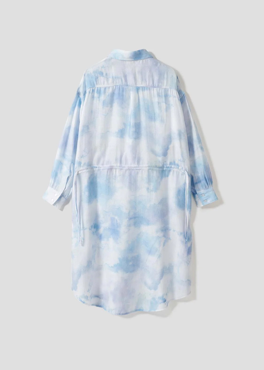 Long Sleeve Sheer Shirt One-Piece (Shimaenaga 2) - Image 3