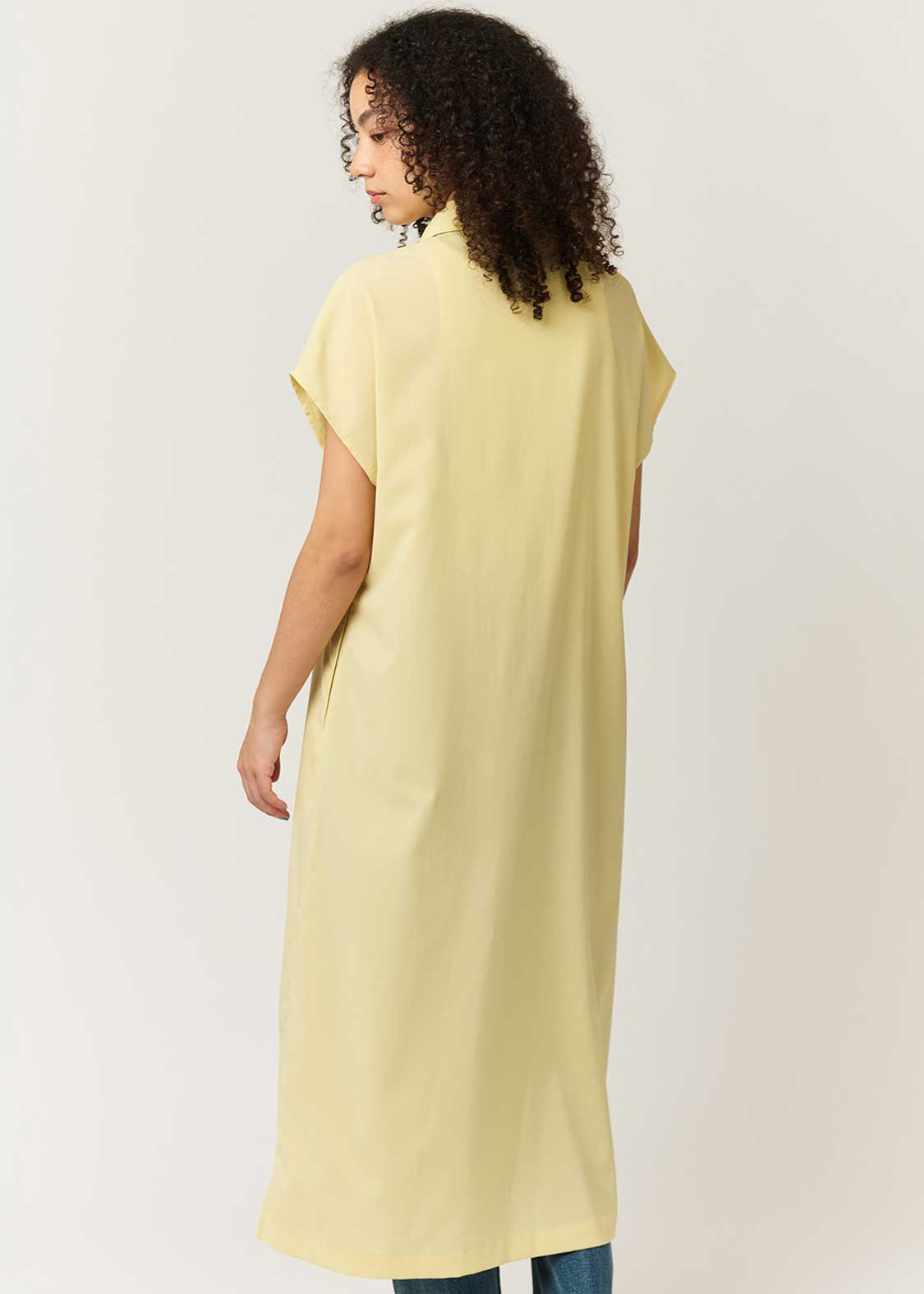 Ikaku | Linen Touch Short Sleeve Shirt Dress - Image 7