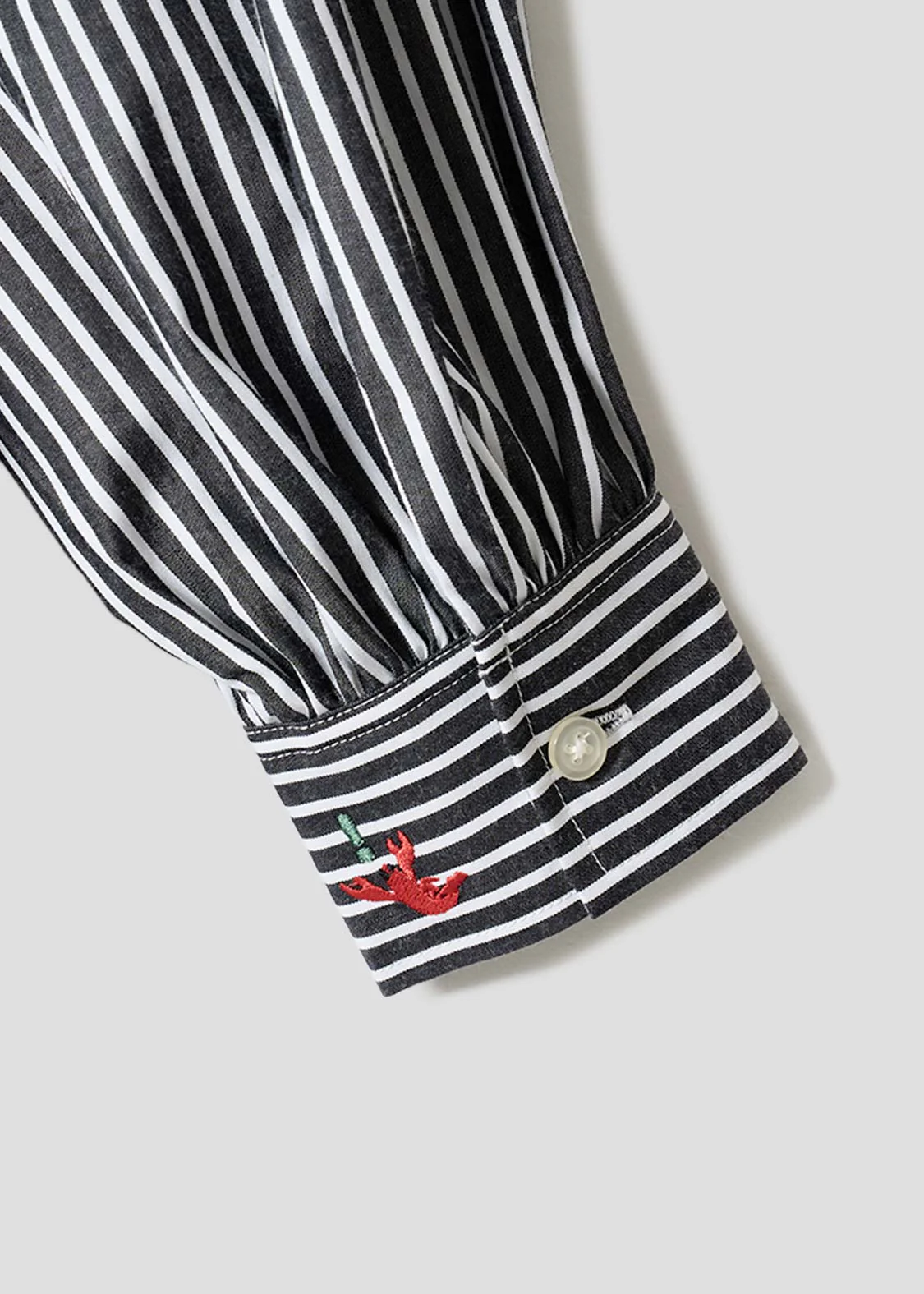 Ikaku Bikkuri Hatena | Striped Shirt Dress - Image 5
