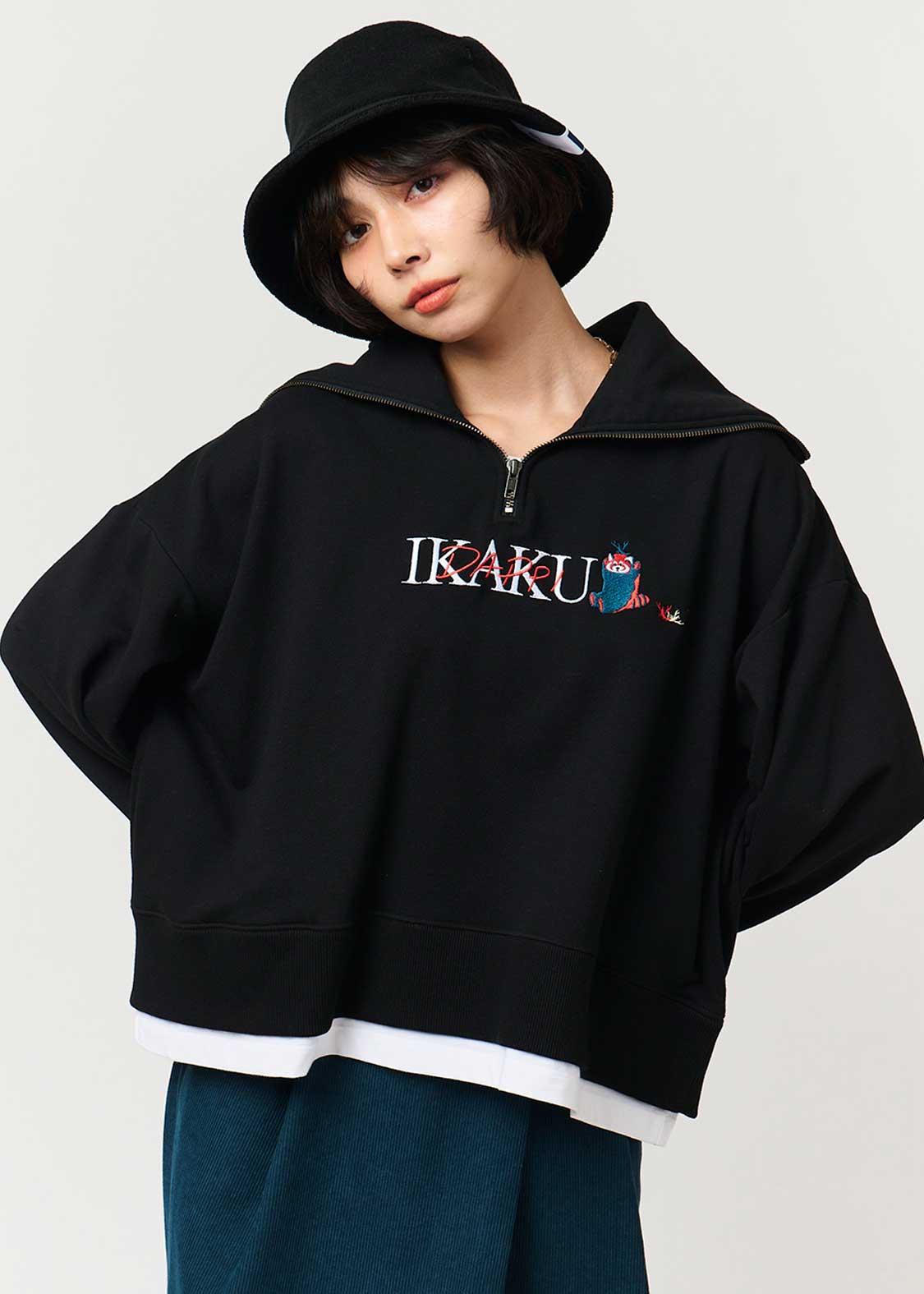 Ikaku Crayfish | Half-Zip Sweatshirt - Image 9