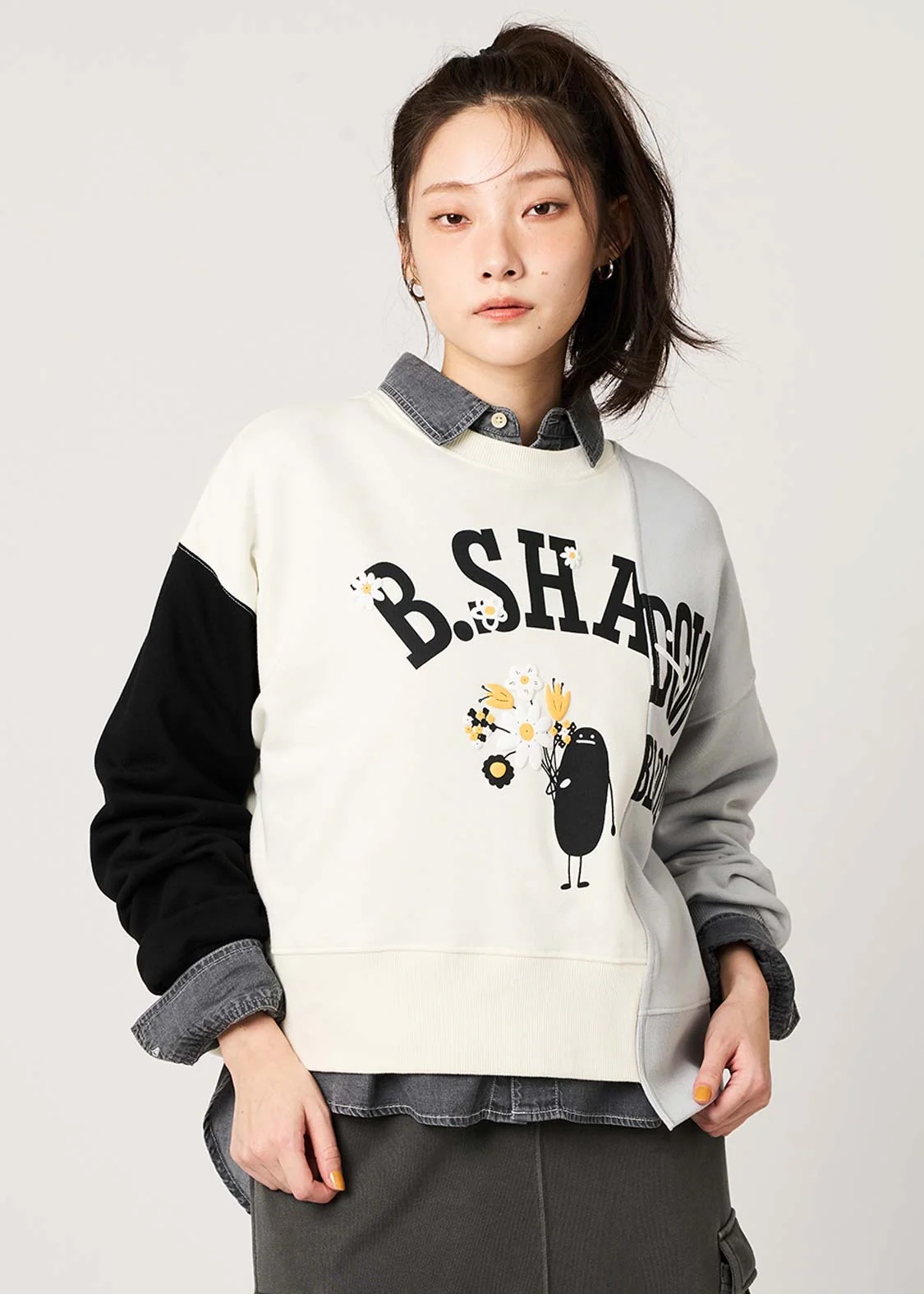 Beautiful Shadow Bloom | Fleece-Lined Sweatshirt - Image 6