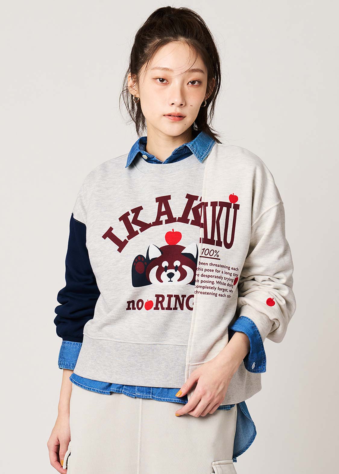 Ikaku Noringo | Fleece-Lined Sweatshirt - Image 6