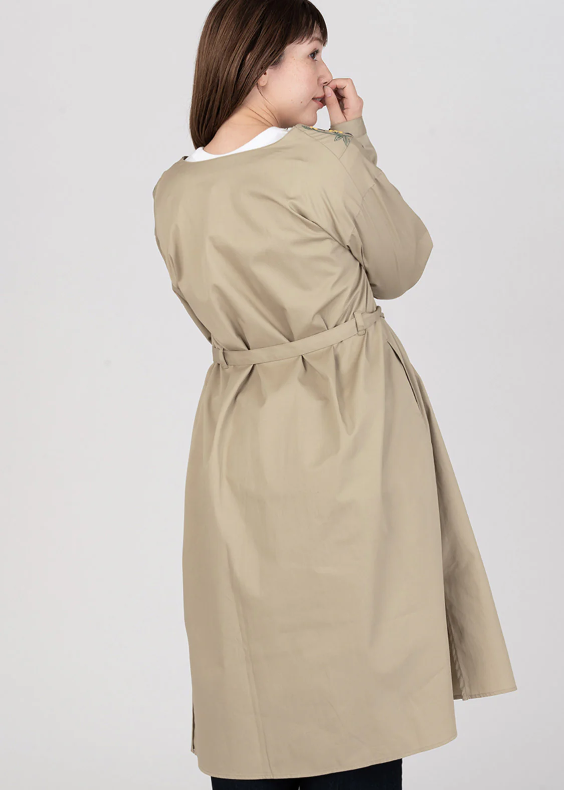 Embroidery Long Sleeve Gown (Warm Forest) - Image 10
