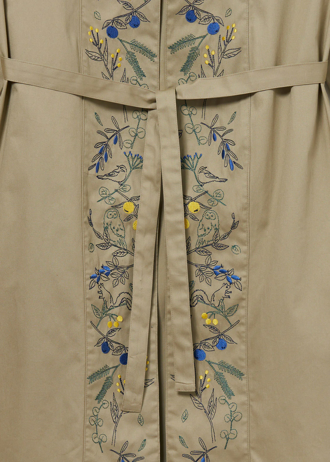 Embroidery Long Sleeve Gown (Warm Forest) - Image 4