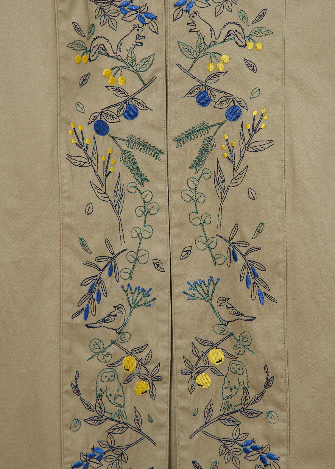 Embroidery Long Sleeve Gown (Warm Forest) - Image 5
