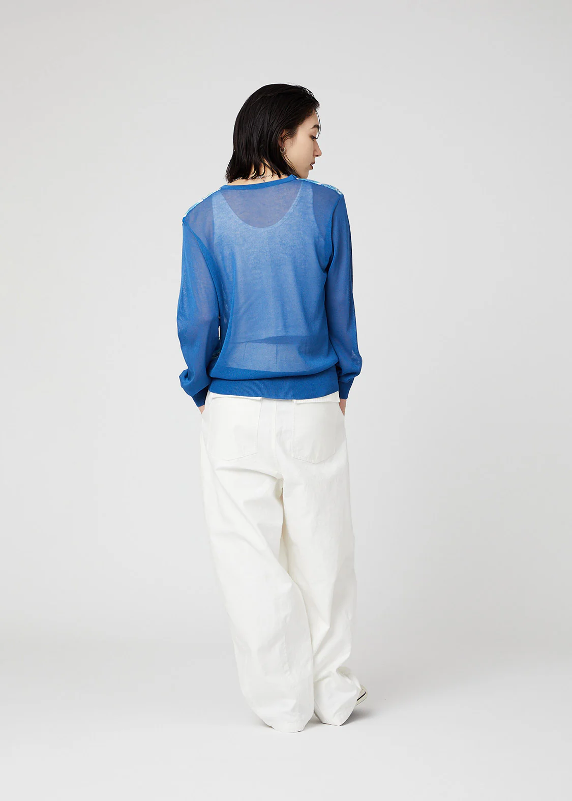 Sheer Long Sleeve Cardigan (Nostalgic Pottery) - Image 9