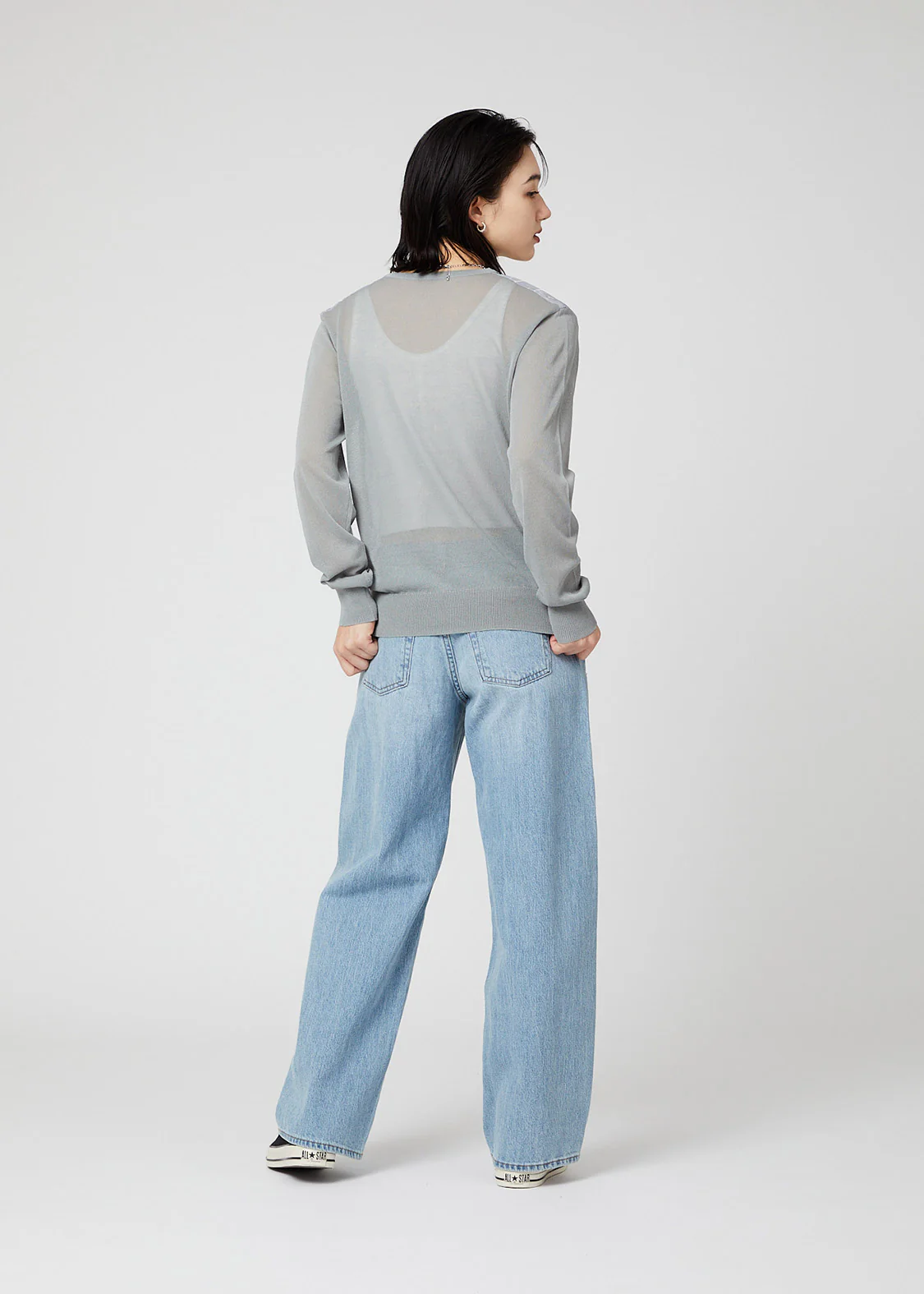 Sheer Long Sleeve Cardigan (Croquis BS) - Image 9