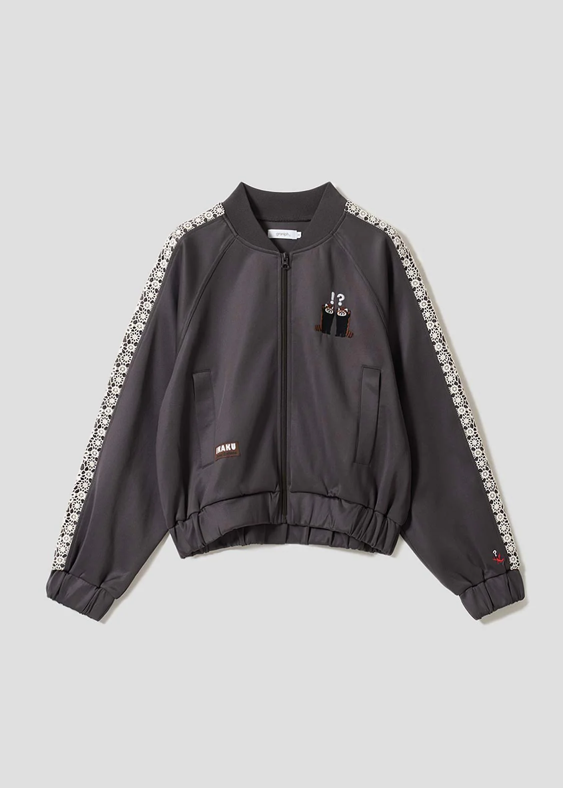 Ikaku Bikkuri Hatena | Lace Short Blouson