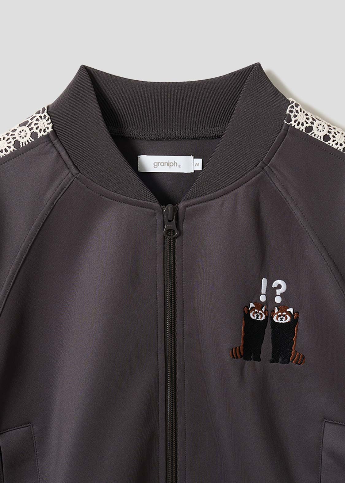 Ikaku Bikkuri Hatena | Lace Short Blouson - Image 3