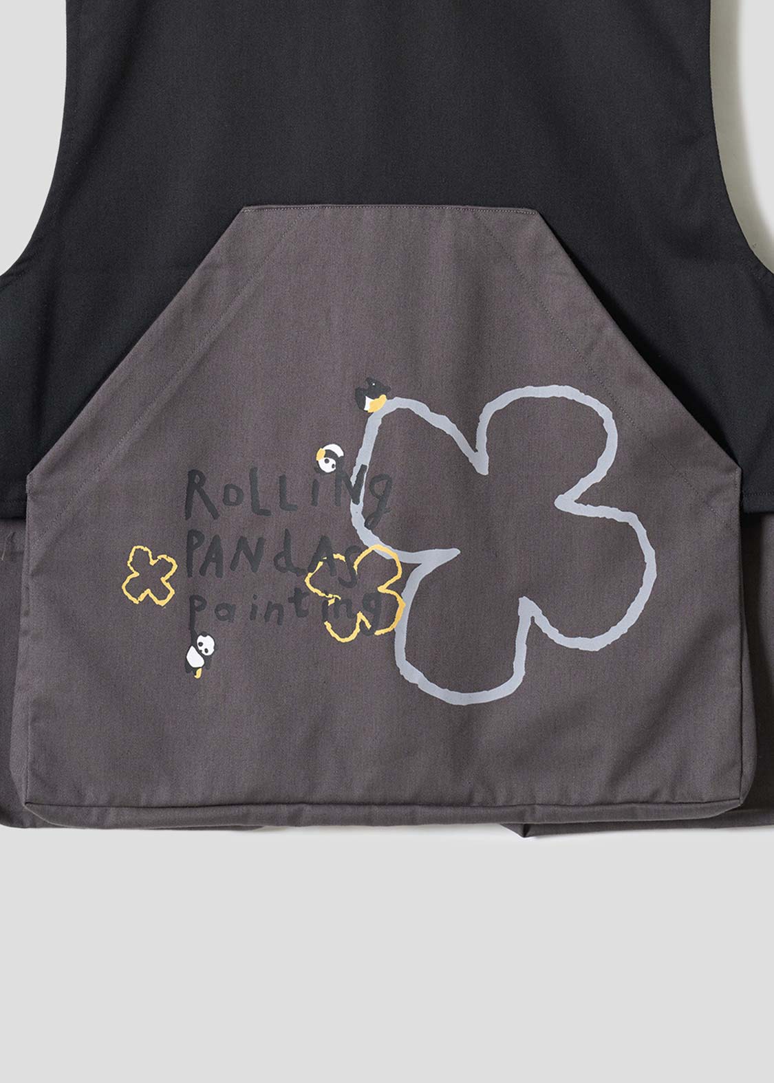 Rolling Pandas Painting | Big Pocket Vest - Image 4
