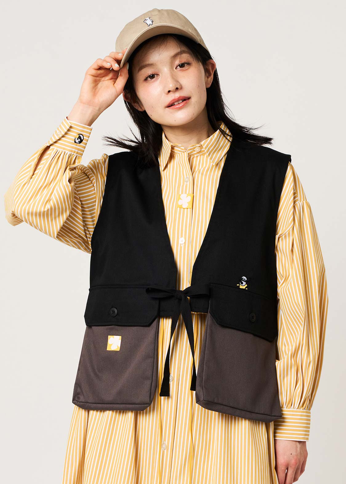 Rolling Pandas Painting | Big Pocket Vest - Image 9