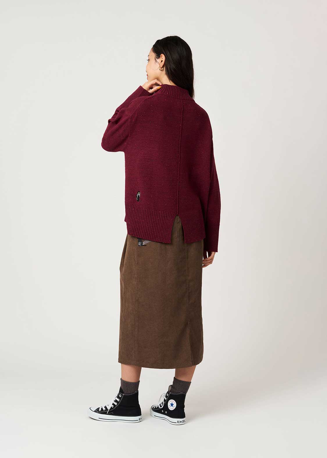Neko Kaburi Beautiful Shadow | Coloured Nep High Neck Knit - Image 10