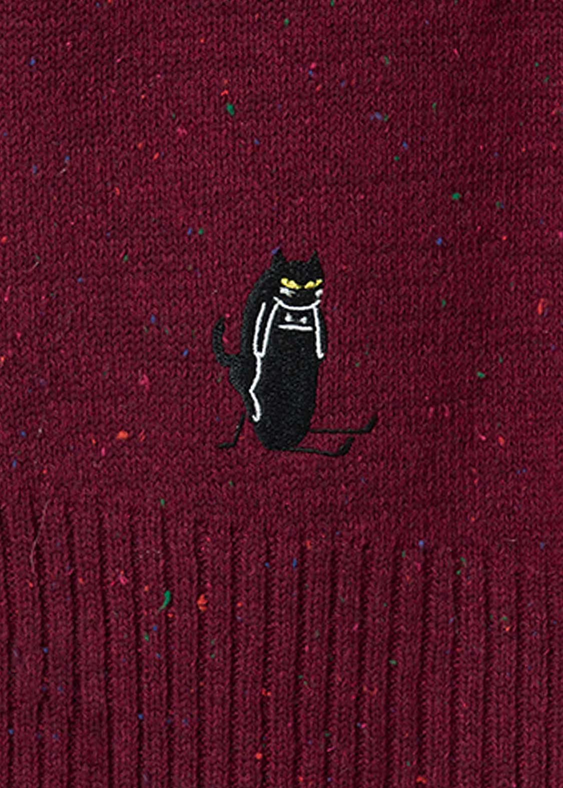 Neko Kaburi Beautiful Shadow | Coloured Nep High Neck Knit - Image 4